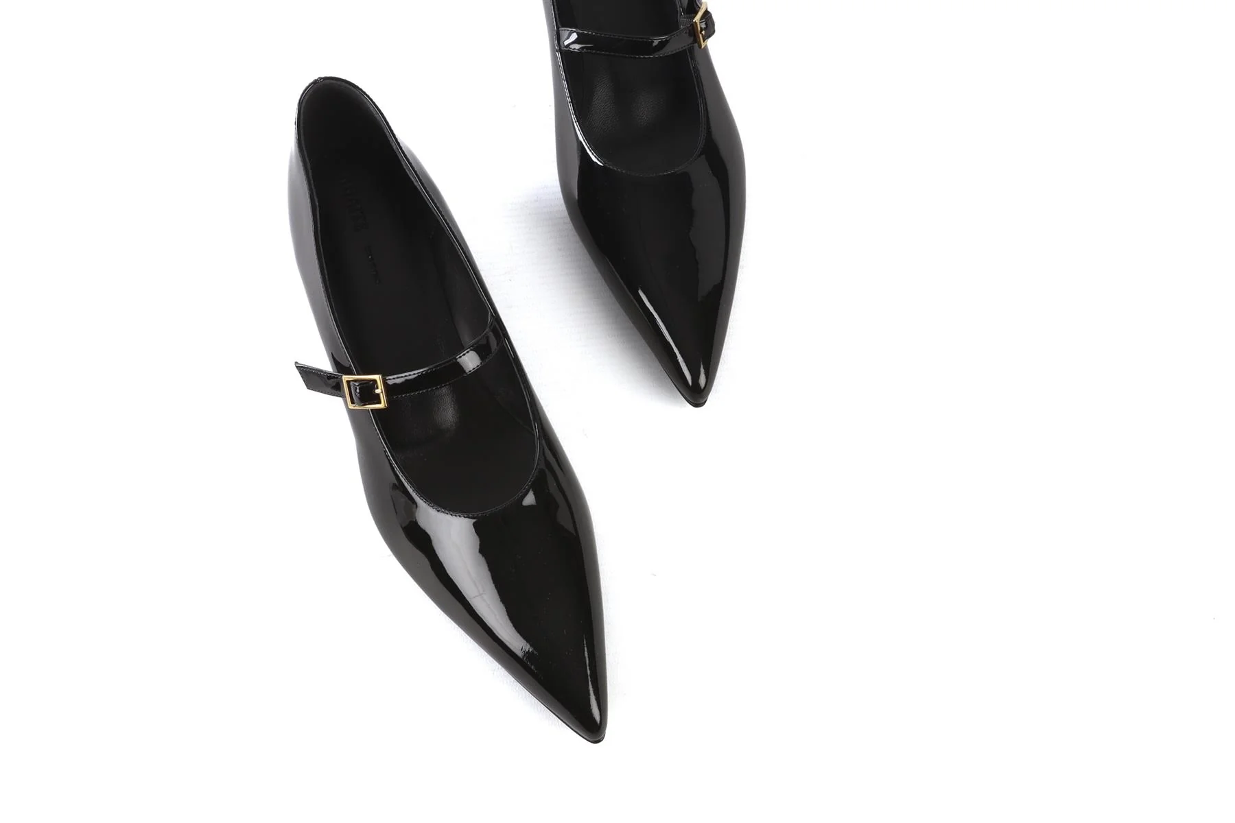 KHAITE BLACK SYBIL PATENT LEATHER PUMPS EU 39 UK 6 US 9 - Image 4