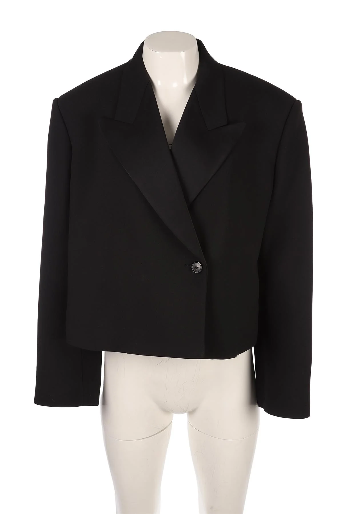 KHAITE BLACK WOVEN BLAZER US 0 UK 4 - Image 2
