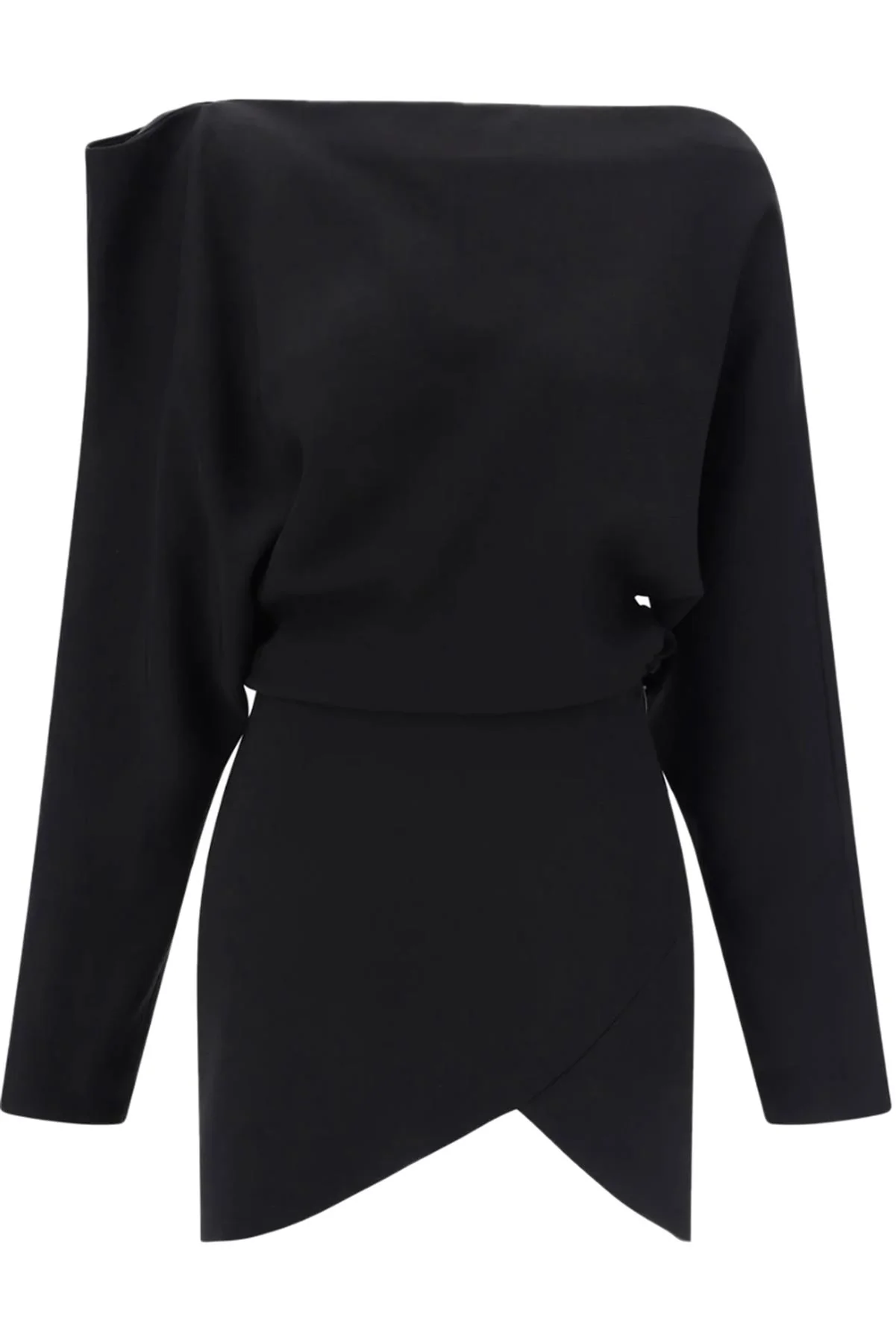KHAITE BLACK WOVEN MINI DRESS US 4 UK 8 - Image 5