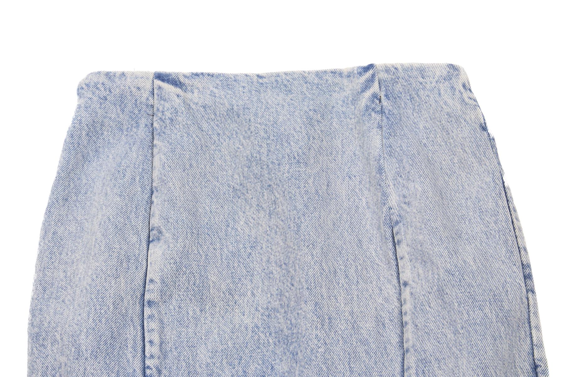 KHAITE BLUE DENIM MAXI SKIRT W24 - Image 5