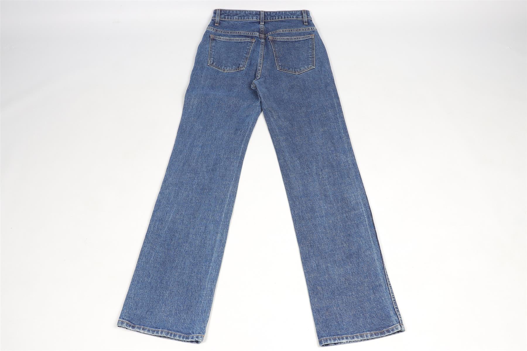 KHAITE BLUE HIGH RISE STRAIGHT LEG JEANS W 27 UK 8-10 - Image 4