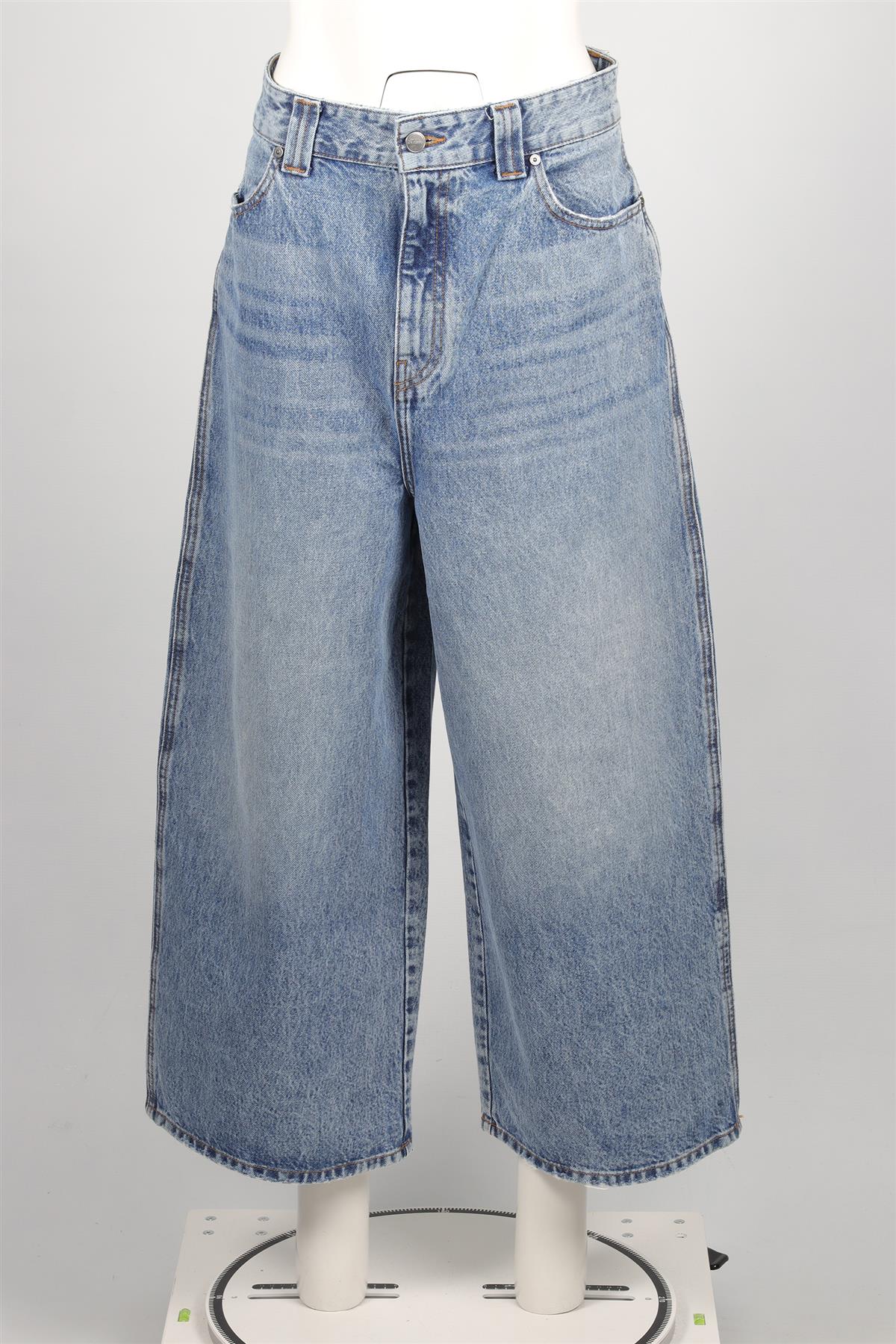 KHAITE BLUE HIGH RISE WIDE LEG JEANS W 29 UK 10-12 - Image 2