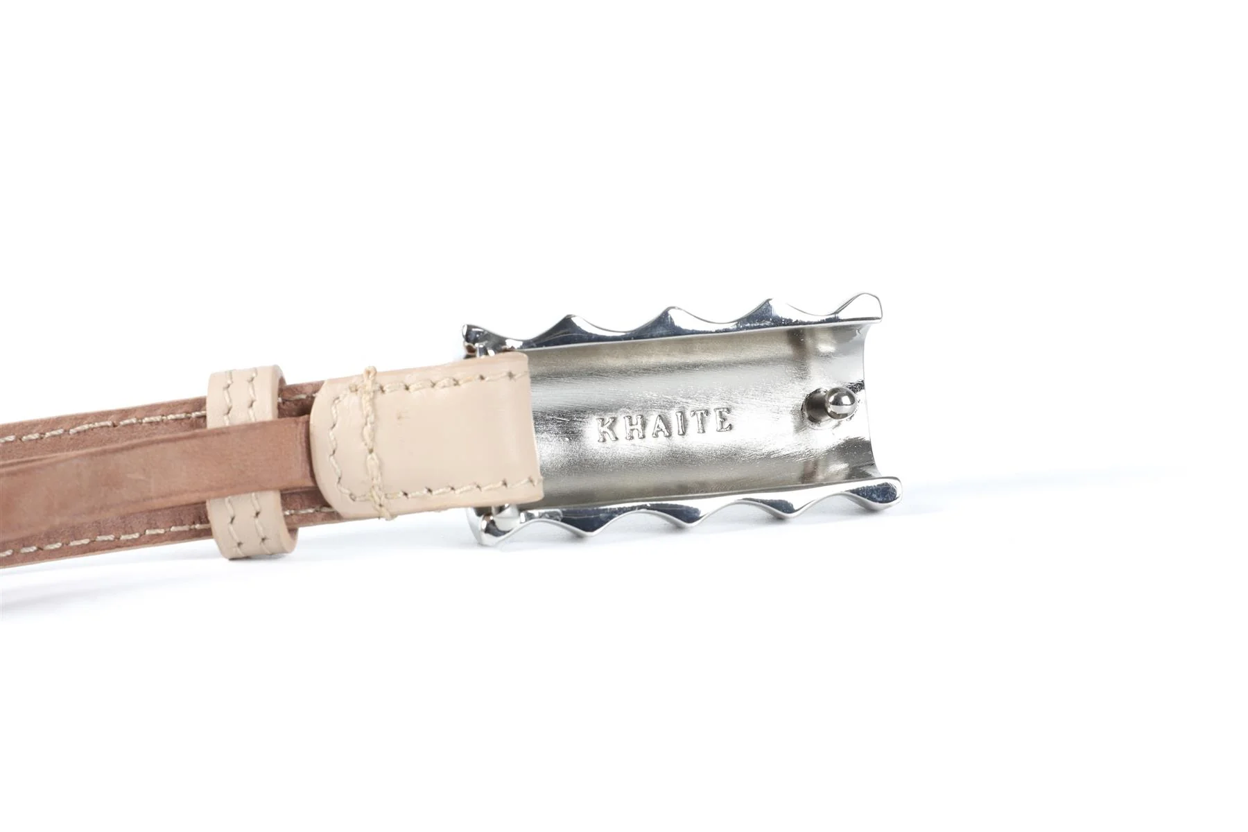 KHAITE BLUSH JULIUS LEATHER WAIST BELT ONE SIZE - Image 6