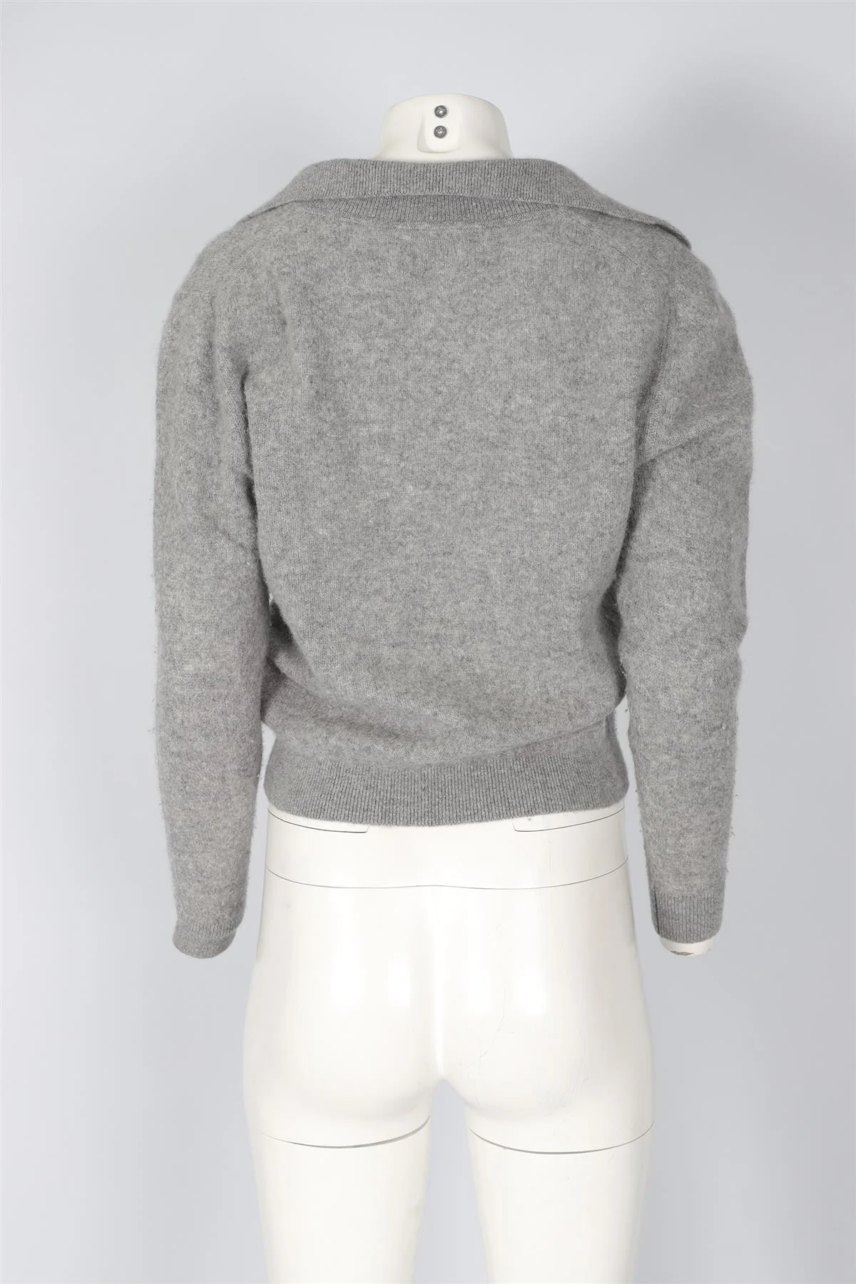 KHAITE GREY CASHMERE SWEATER SMALL - Image 4