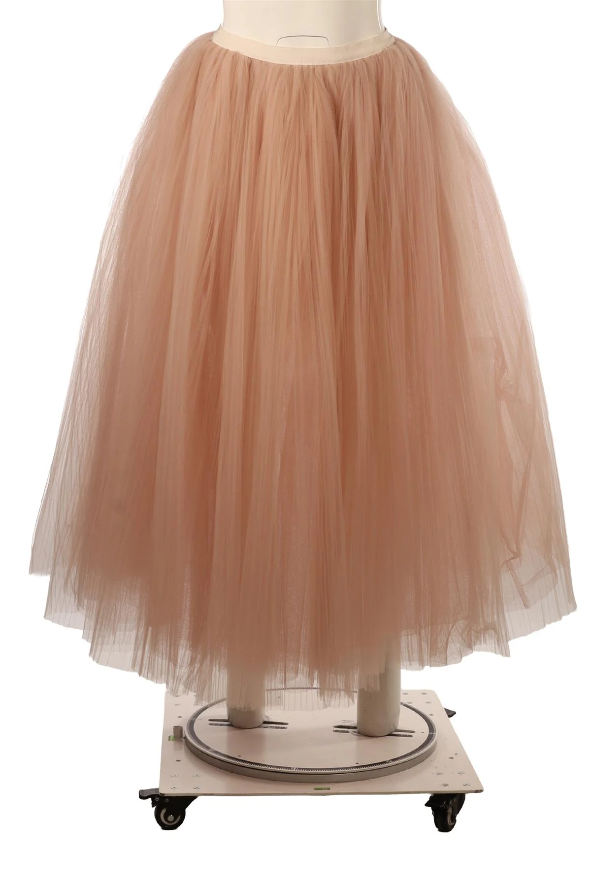 KHAITE PINK TULLE MIDI SKIRT SMALL - Image 2