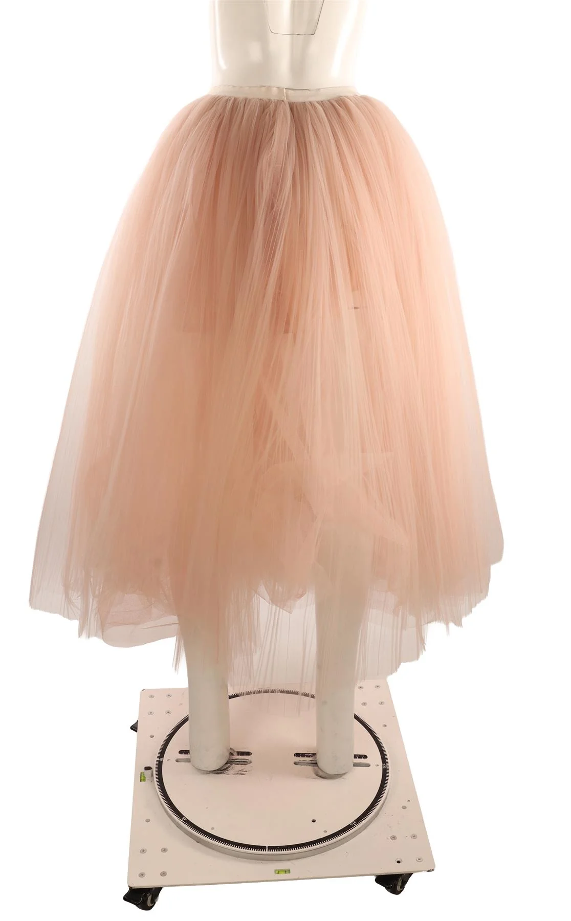 KHAITE PINK TULLE MIDI SKIRT SMALL - Image 4