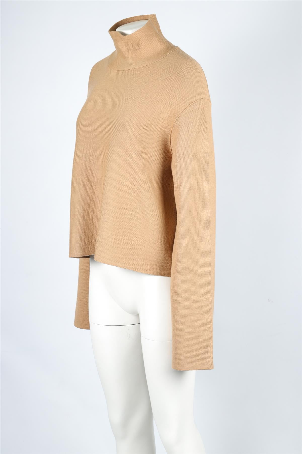KHAITE TAN WOOL SWEATER MEDIUM - Image 3