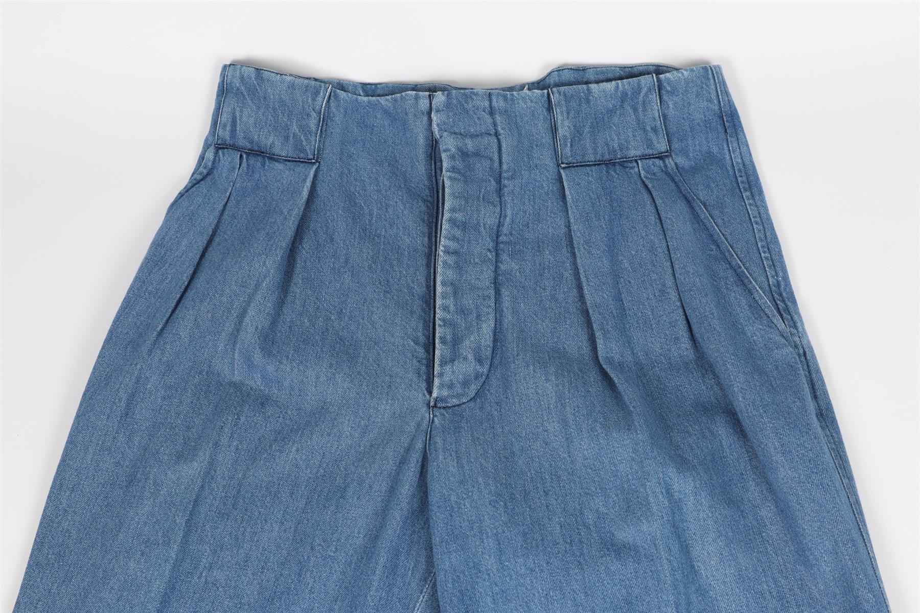 KING & TUCKFIELD BLUE MEN'S COTTON STRAIGHT LEG PANTS MEDIUM - Image 3