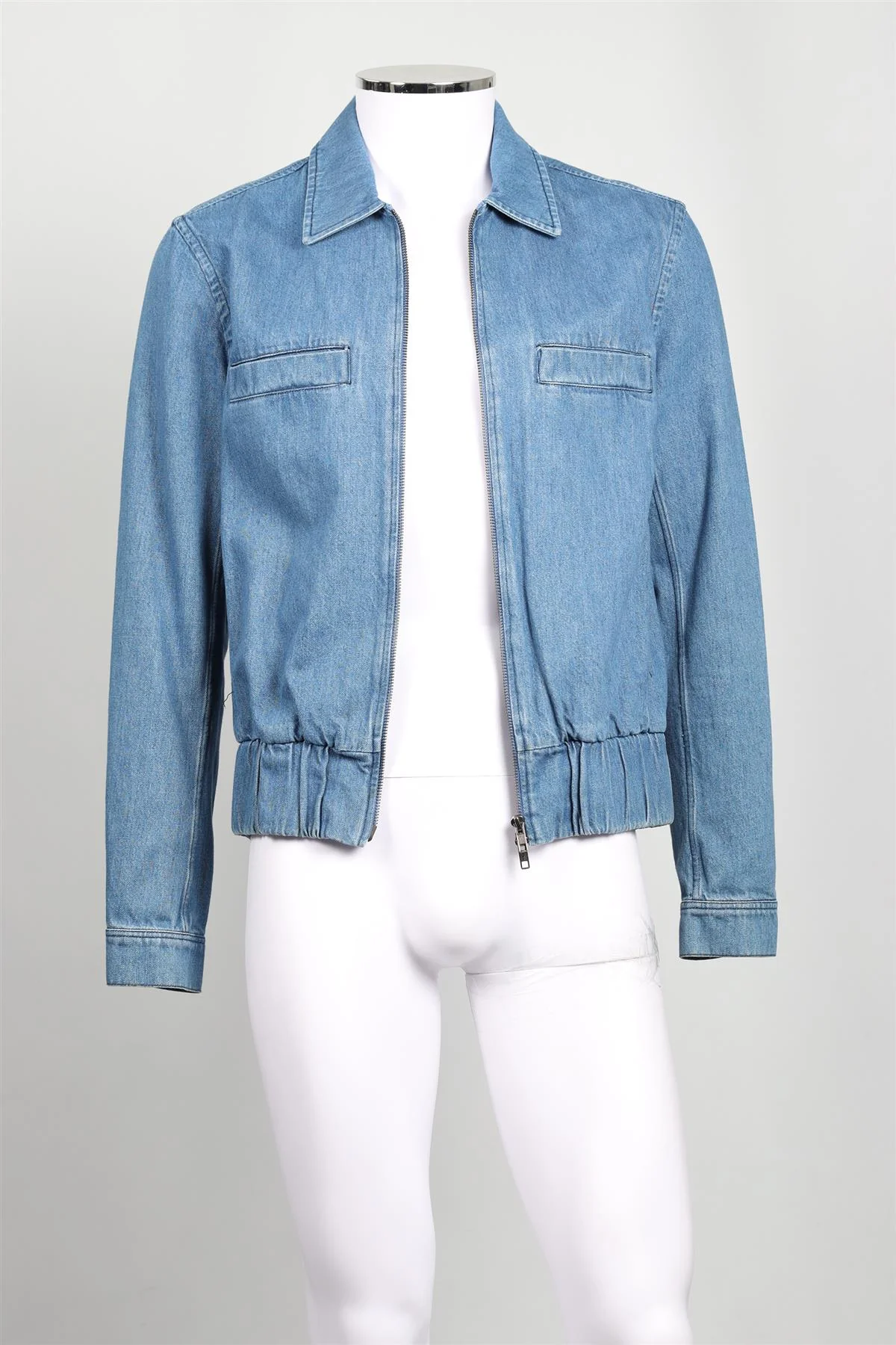 KING & TUCKFIELD BLUE MEN'S DENIM JACKET SMALL - Image 3