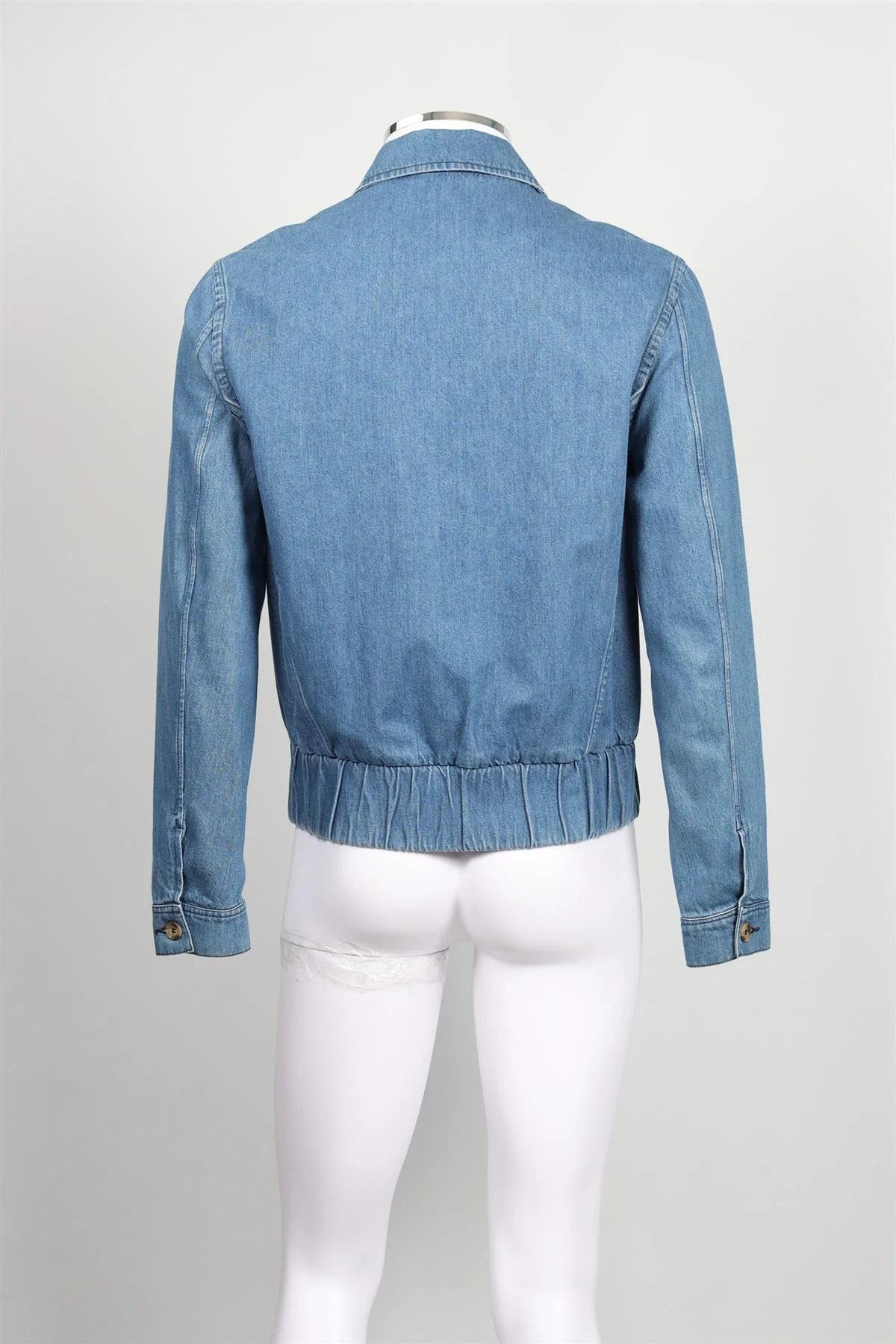KING & TUCKFIELD BLUE MEN'S DENIM JACKET SMALL - Image 5