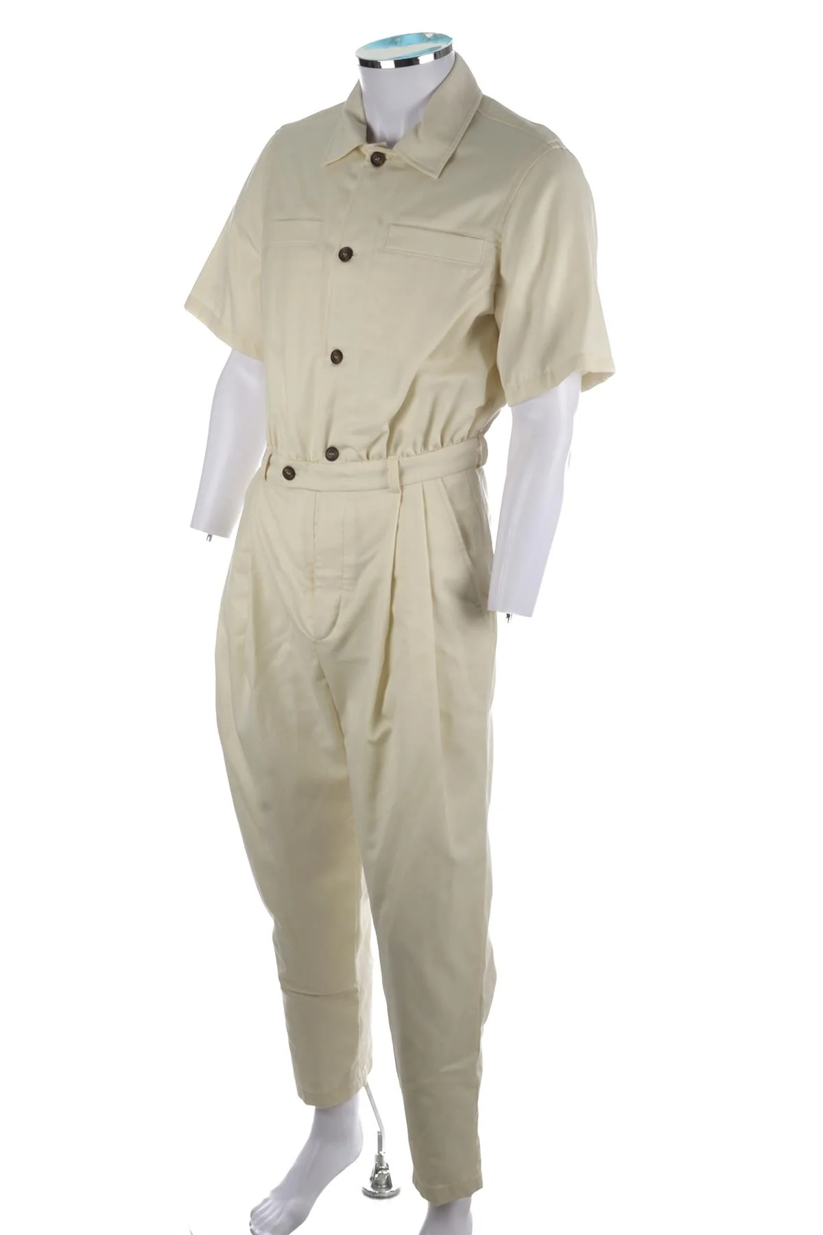 KING & TUCKFIELD CREAM MENS COTTON BOILERSUIT SMALL - Image 3