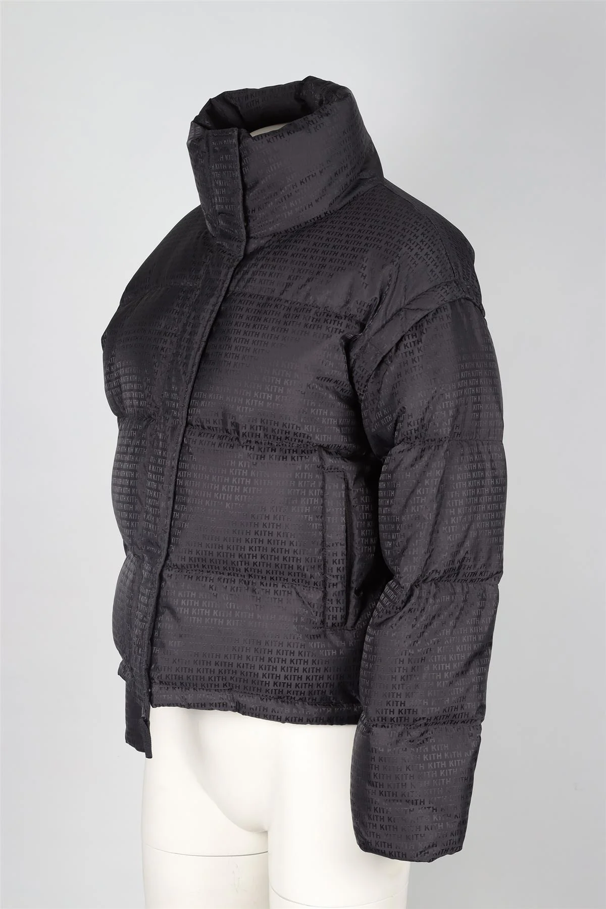 KITH BLACK PADDED SHELL JACKET SMALL - Image 3