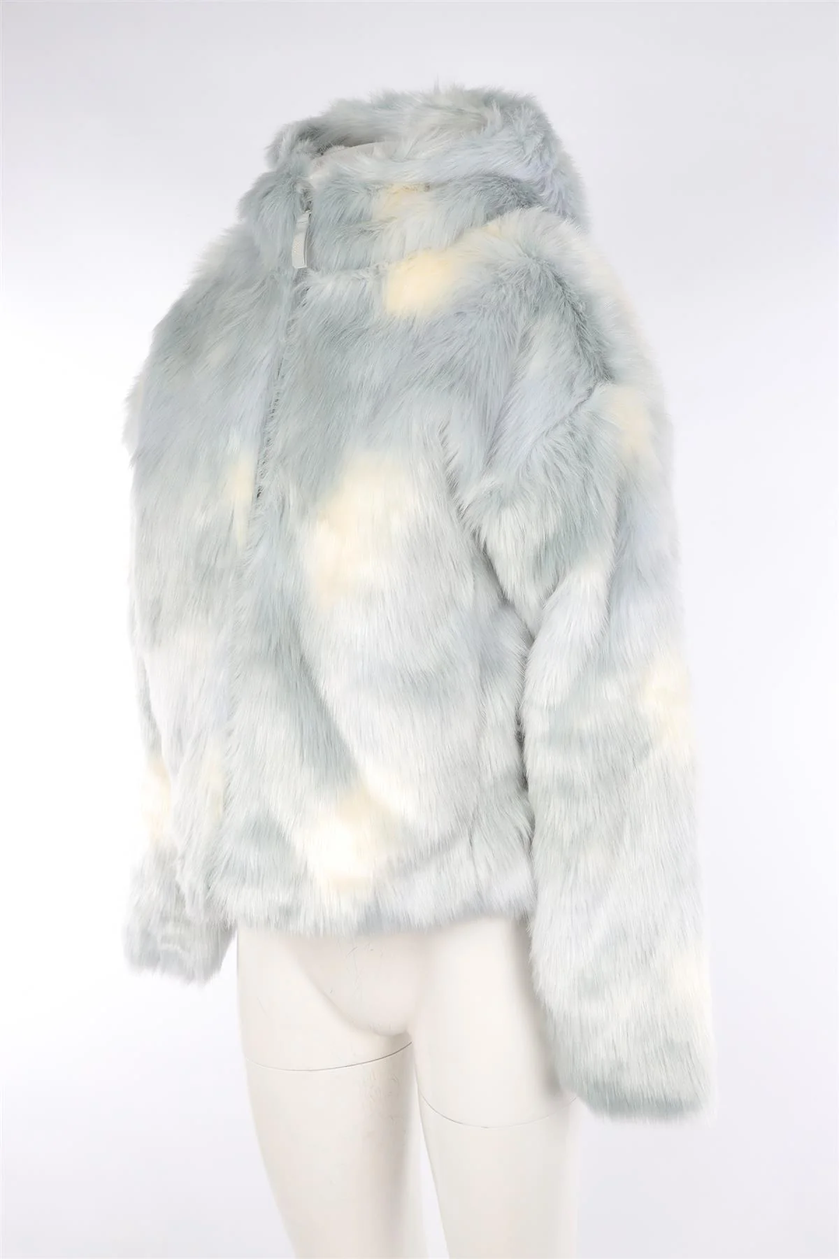 KITH BLUE COTTON FAUX FUR JACKET SMALL - Image 3