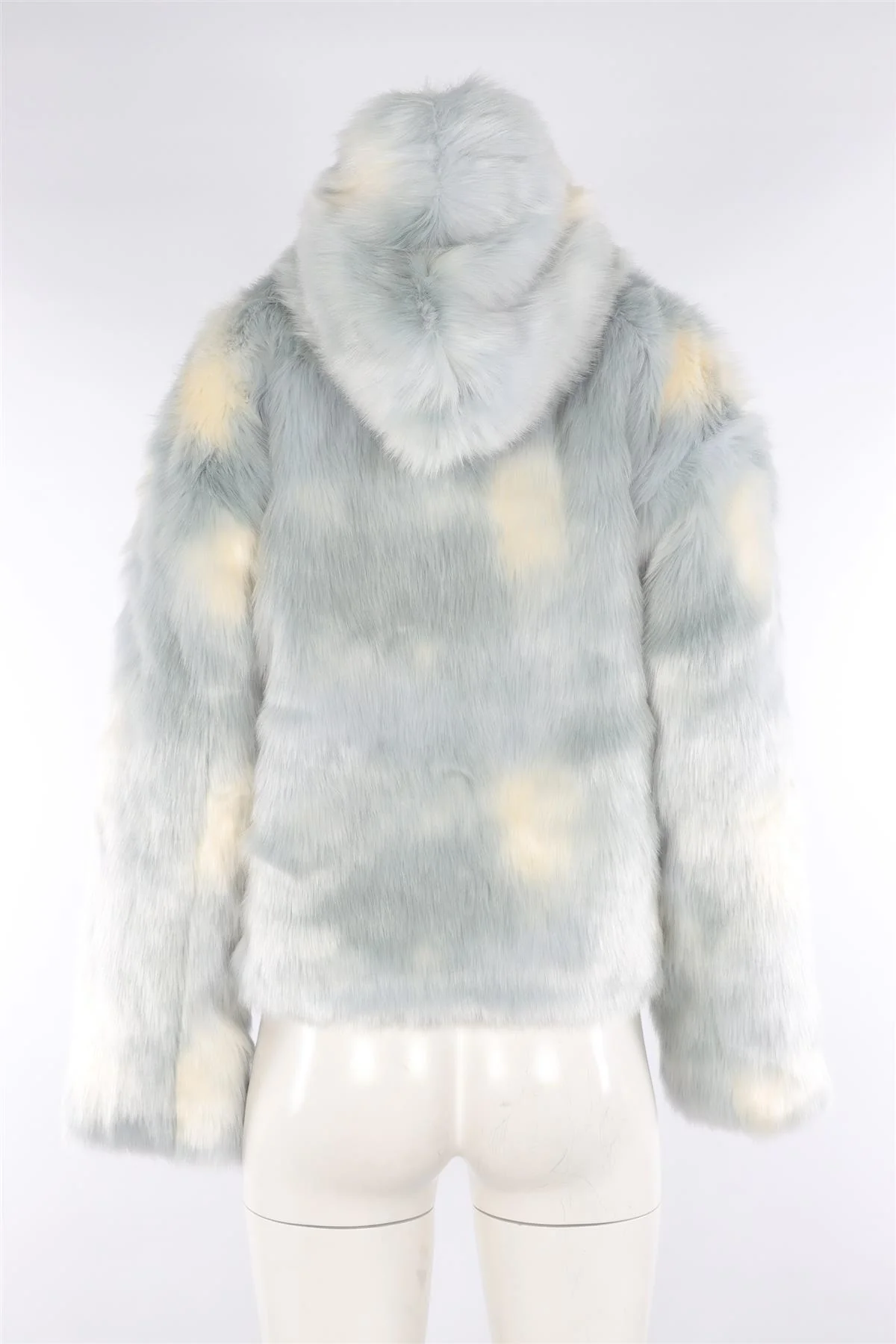 KITH BLUE COTTON FAUX FUR JACKET SMALL - Image 4