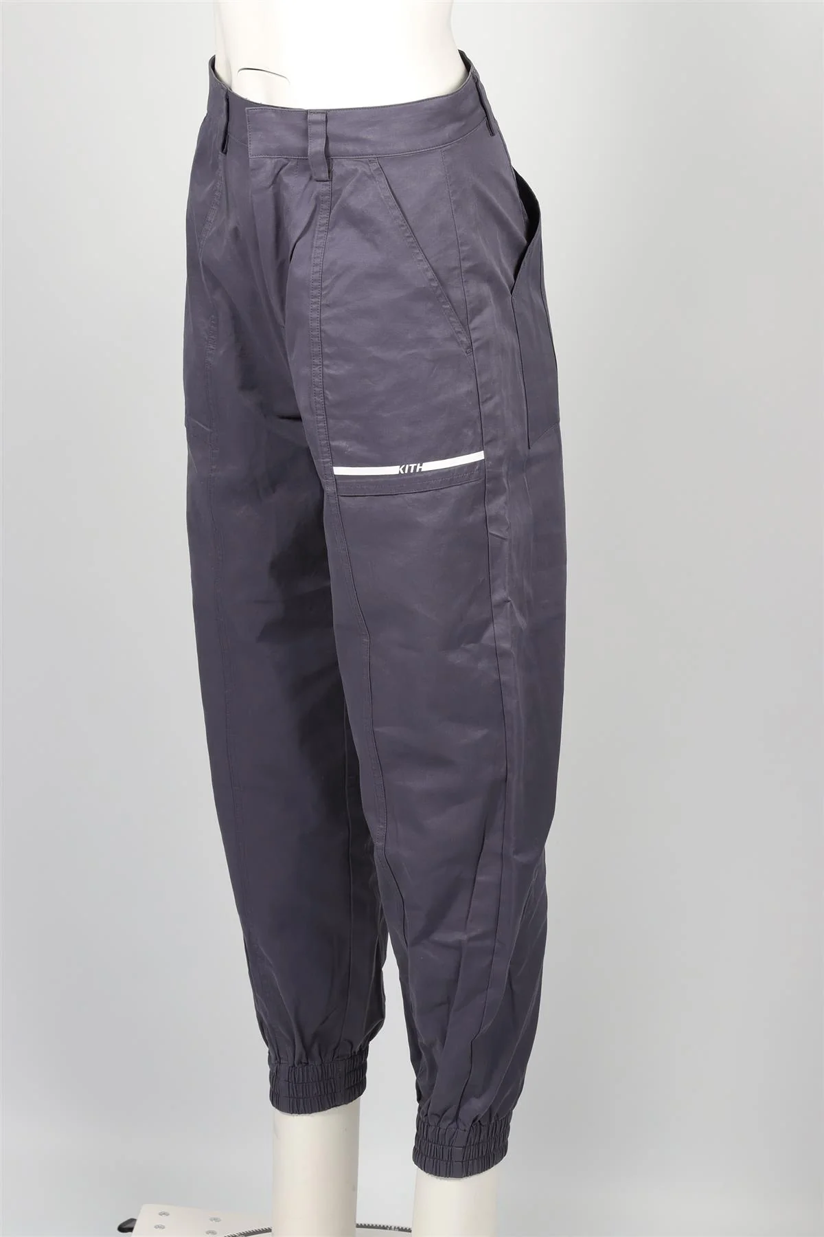 KITH NAVY COTTON TAPERED PANTS SMALL - Image 3
