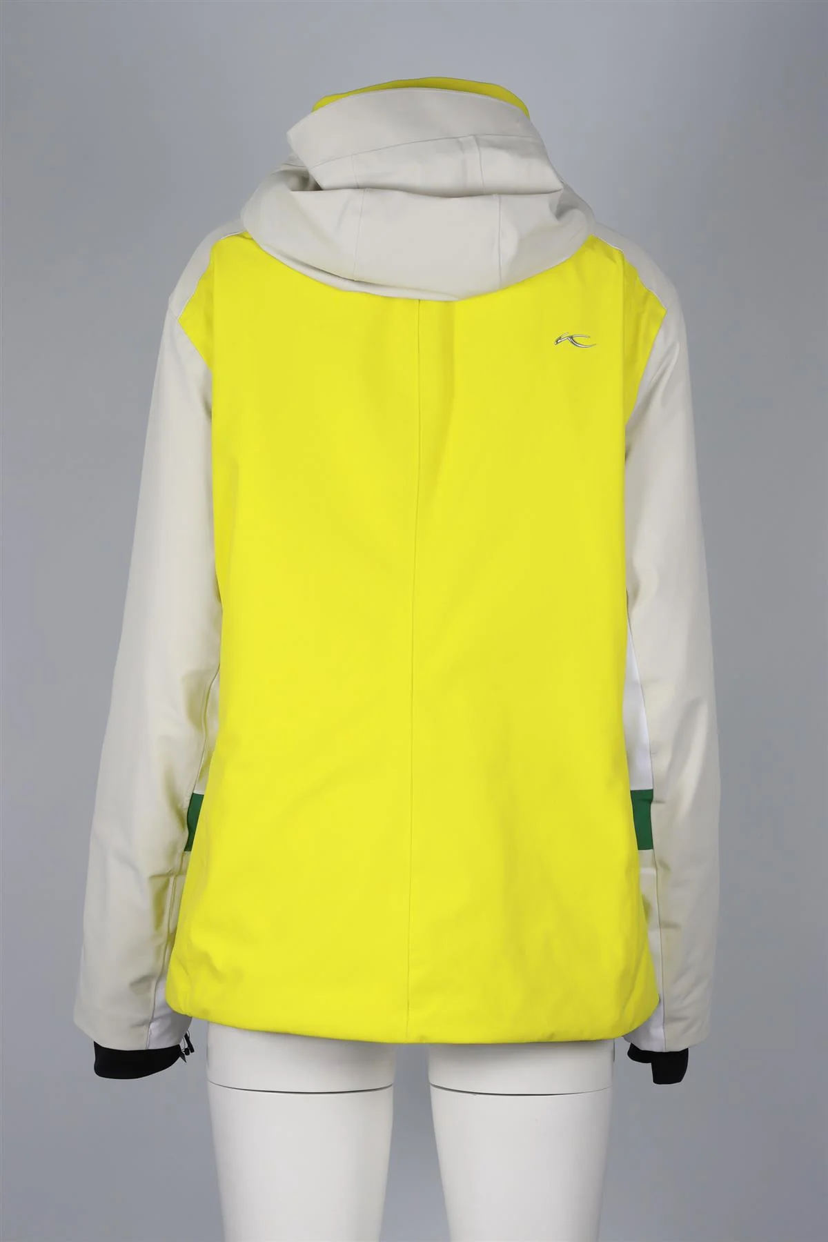 KJUS GREY AND YELLOW SHELL SKI JACKET XXLARGE - Image 4