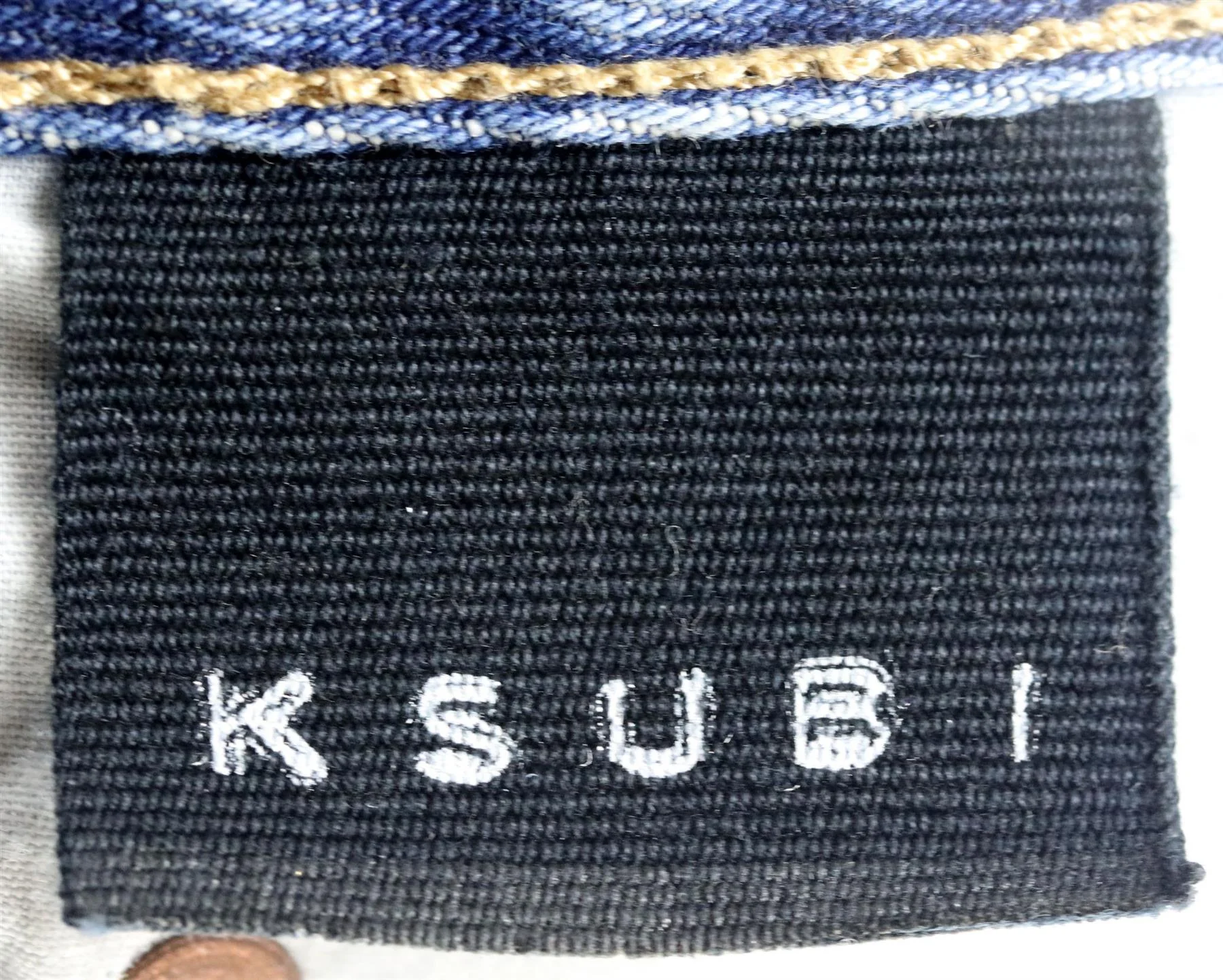 KSUBI DISTRESSED DENIM MINI DRESS SMALL - Image 5