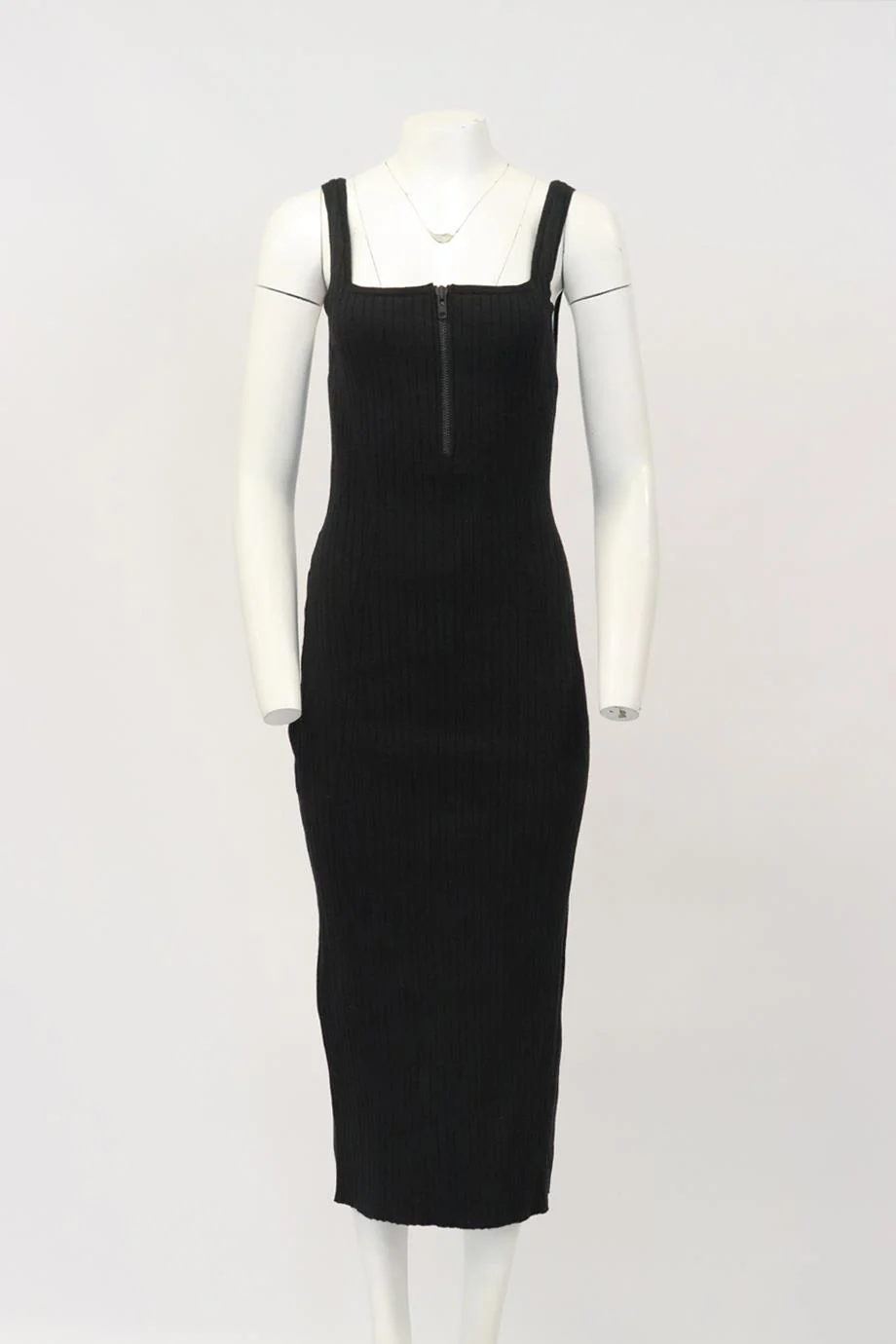 KSUBI RIBBED COTTON BLEND MIDI DRESS LARGE - Image 2