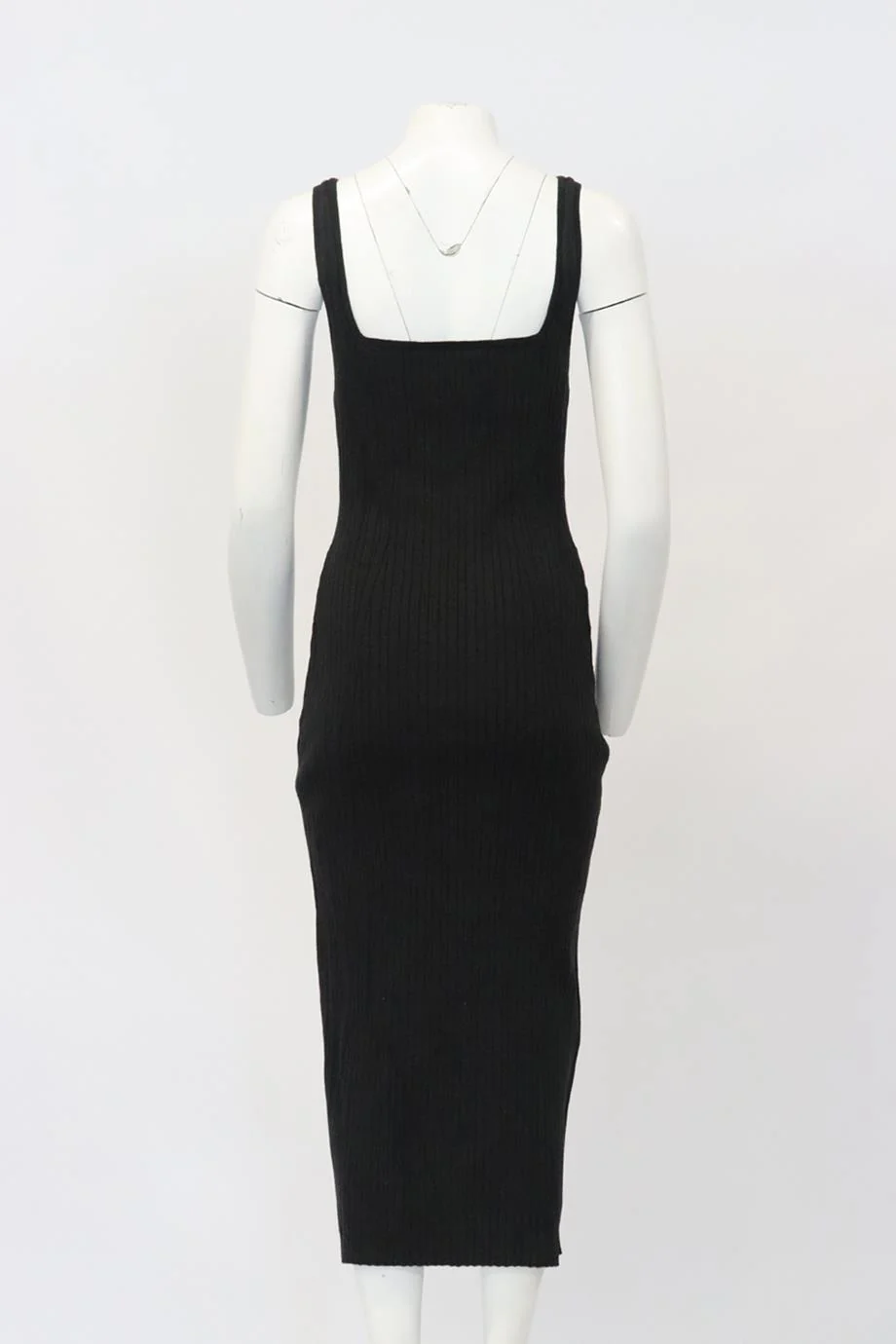KSUBI RIBBED COTTON BLEND MIDI DRESS LARGE - Image 4