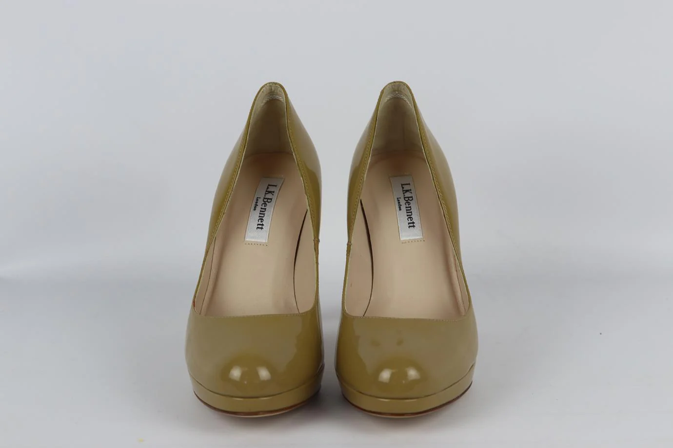 L.K.BENNETT PATENT LEATHER PLATFORM PUMPS EU 38 UK 5 US 8 - Image 3