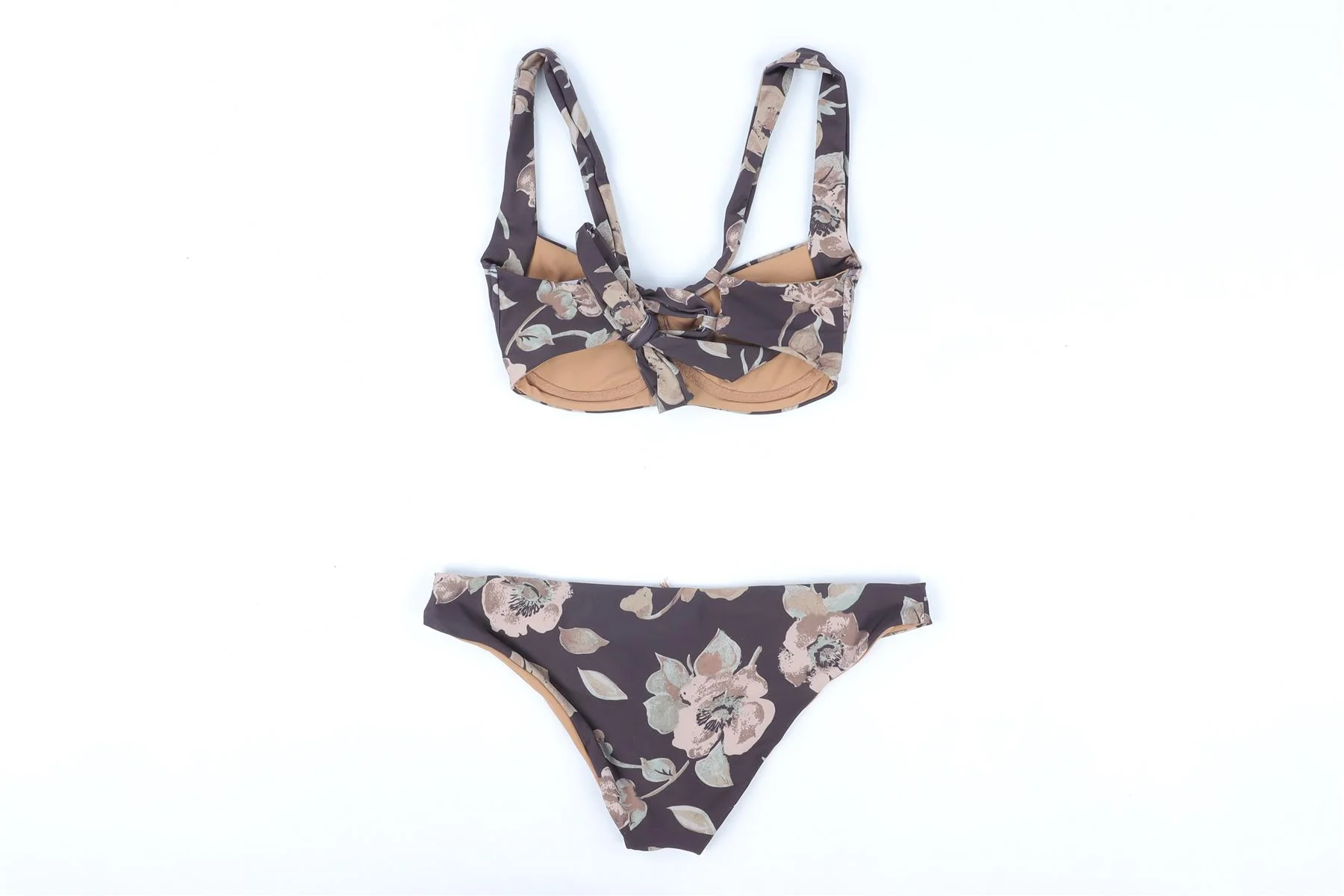 L SPACE BROWN BIKINI LARGE - Image 4