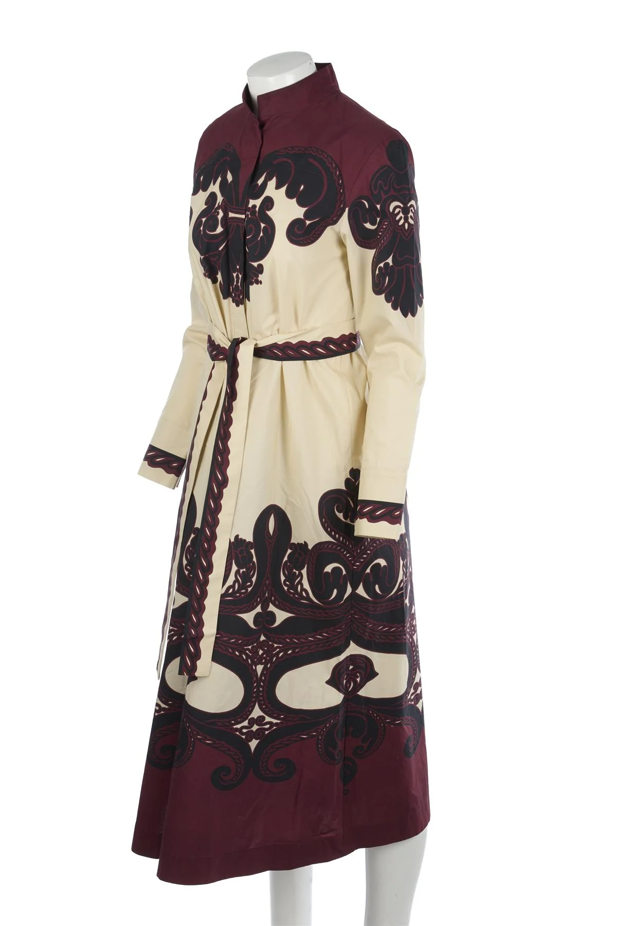 LA DOUBLE J BURGUNDY COTTON MAXI DRESS XSMALL - Image 3