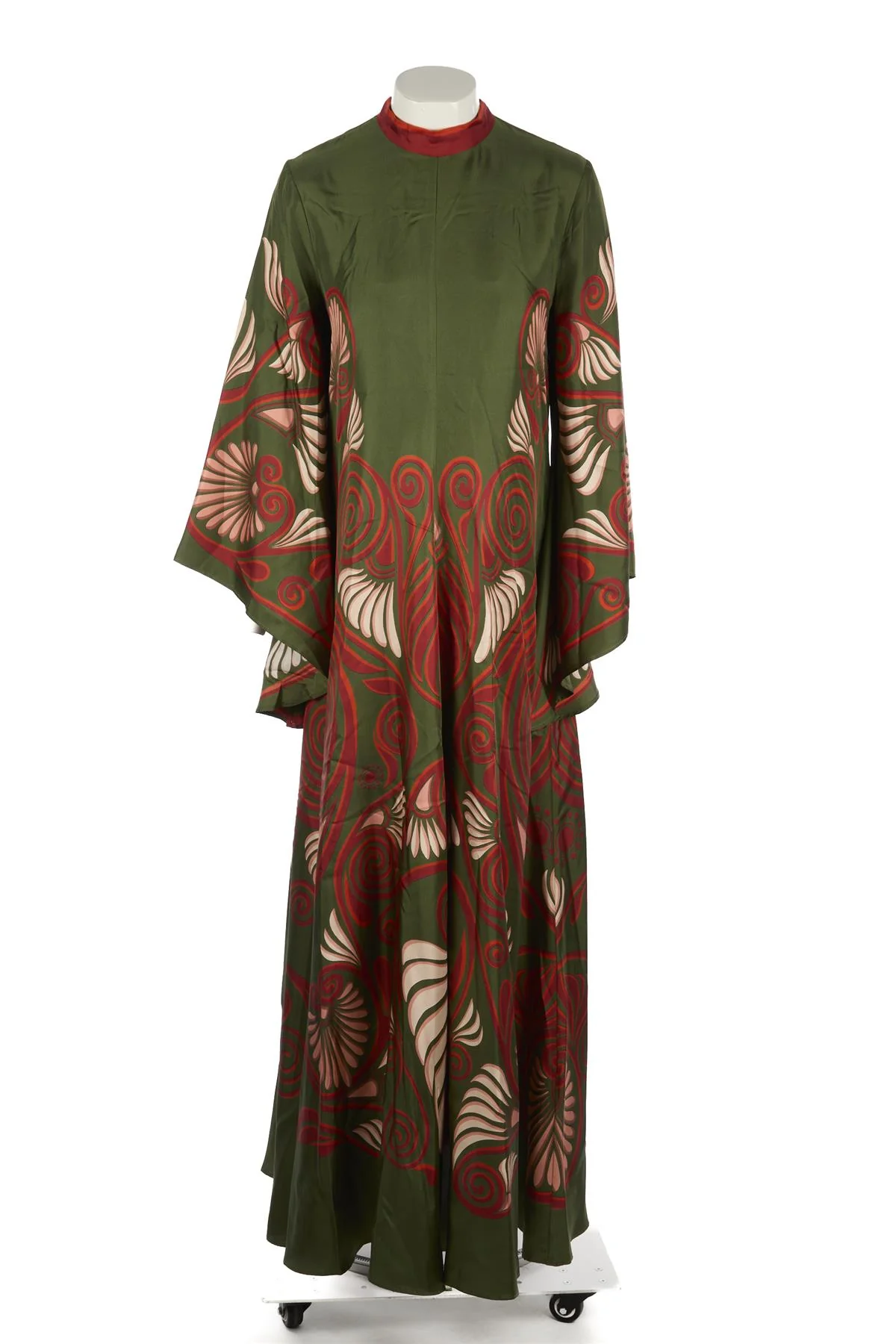 LA DOUBLE J GREEN SILK MAXI DRESS SMALL - Image 2