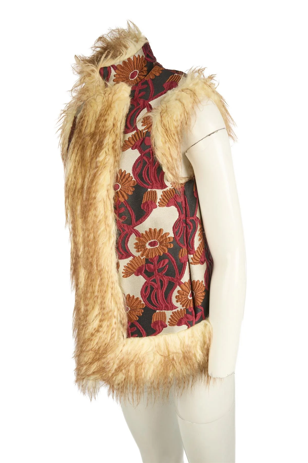 LA DOUBLE J MULTI FAUX FUR GILET XSMALL - Image 2