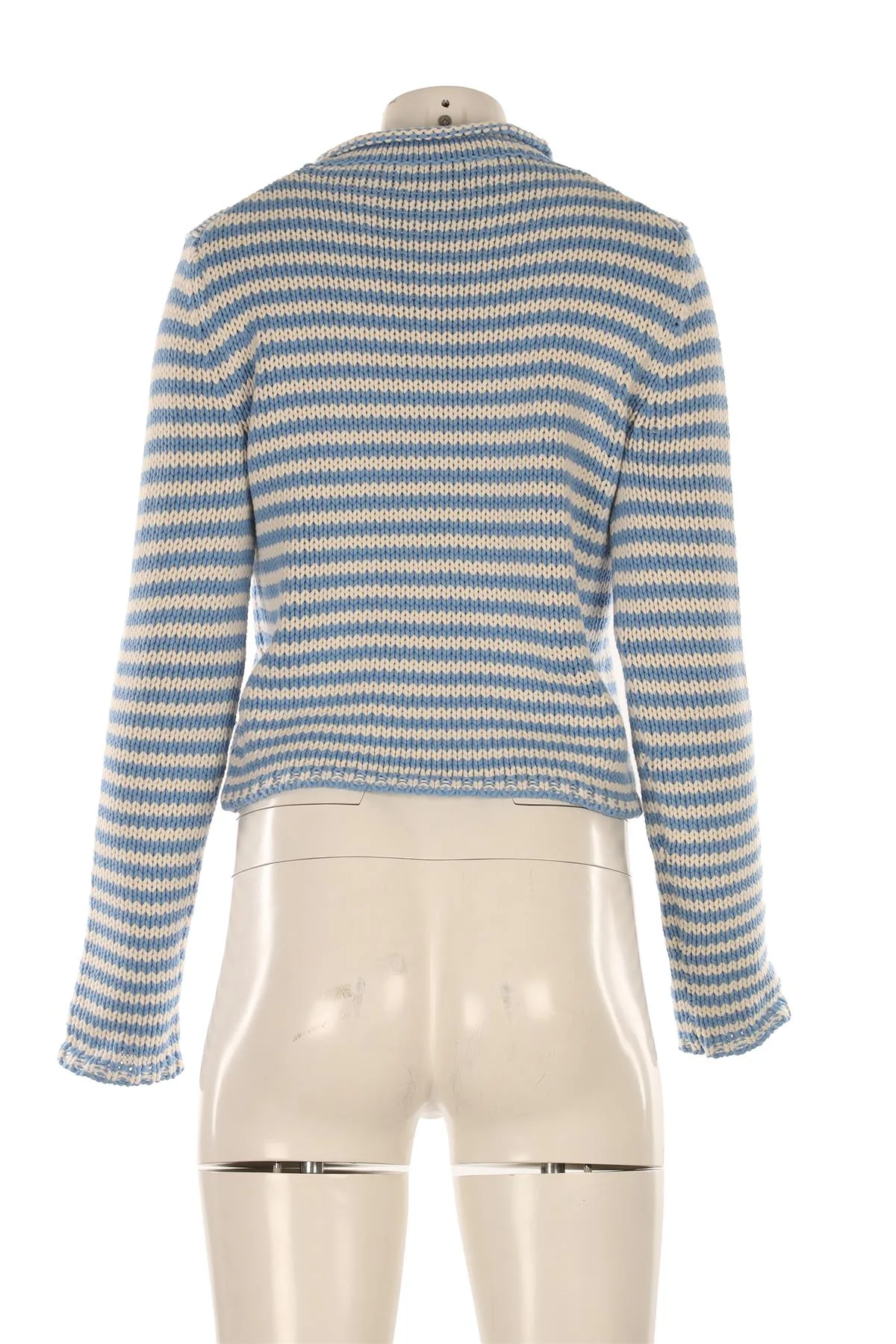 LA LIGNE BLUE COTTON SWEATER XSMALL - Image 4