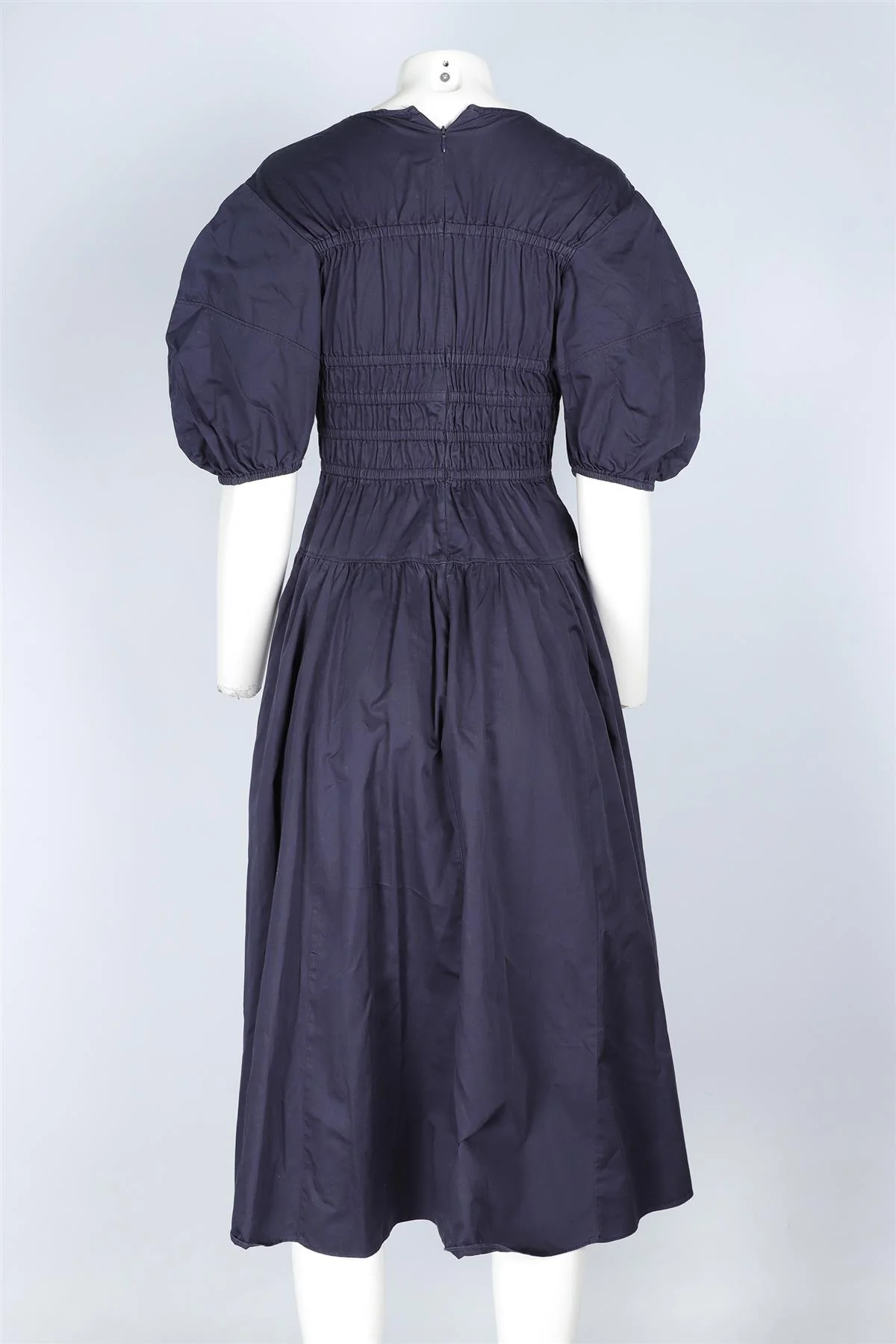LA LIGNE NAVY COTTON MAXI DRESS XSMALL - Image 4