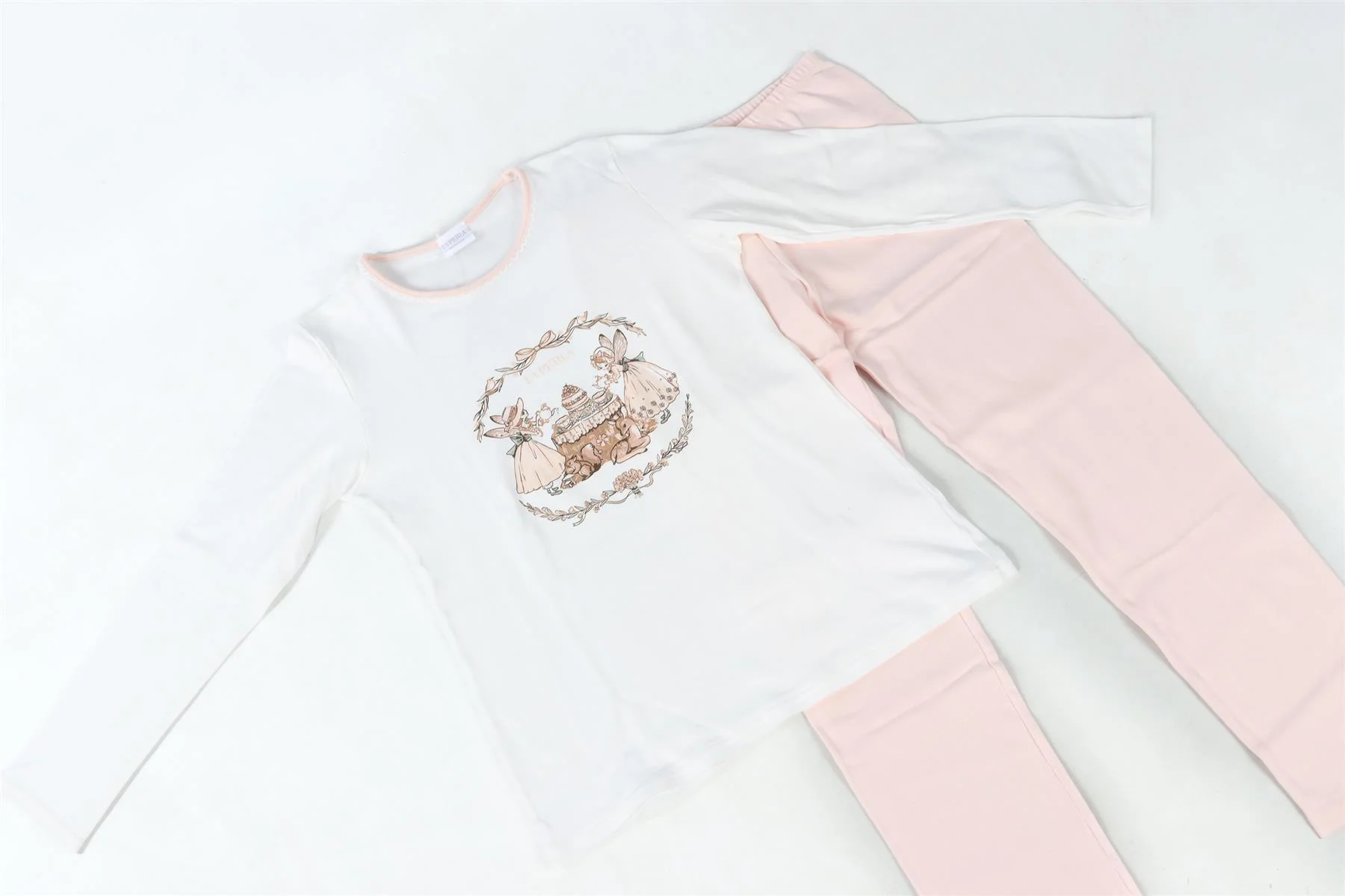 LA PERLA PINK KIDS GIRLS PYJAMA SET 12 YEARS - Image 3