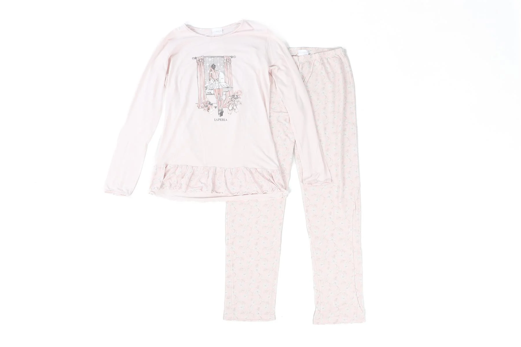LA PERLA PINK KIDS GIRLS PYJAMA SET 12 YEARS - Image 2