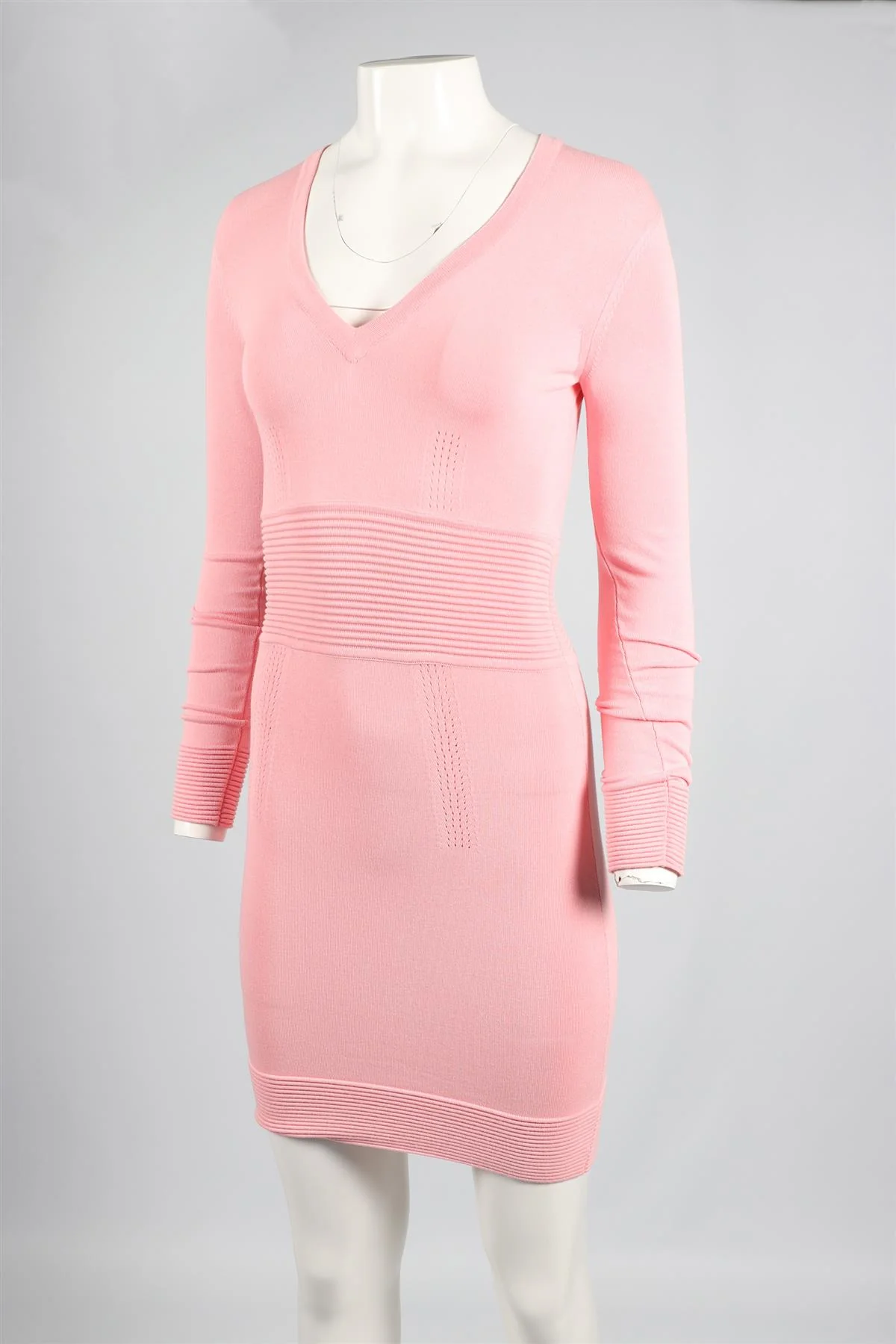 LA PERLA PINK KNIT MINI DRESS XSMALL - Image 3
