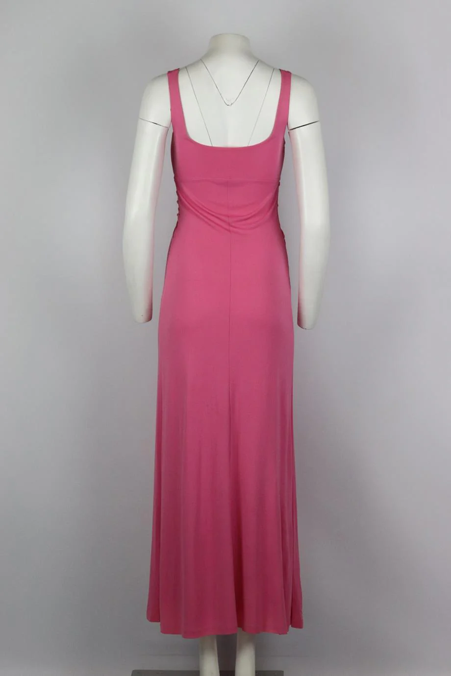 LA PERLA VINTAGE MESH PANELED JERSEY MAXI DRESS IT 44 UK 12 - Image 4