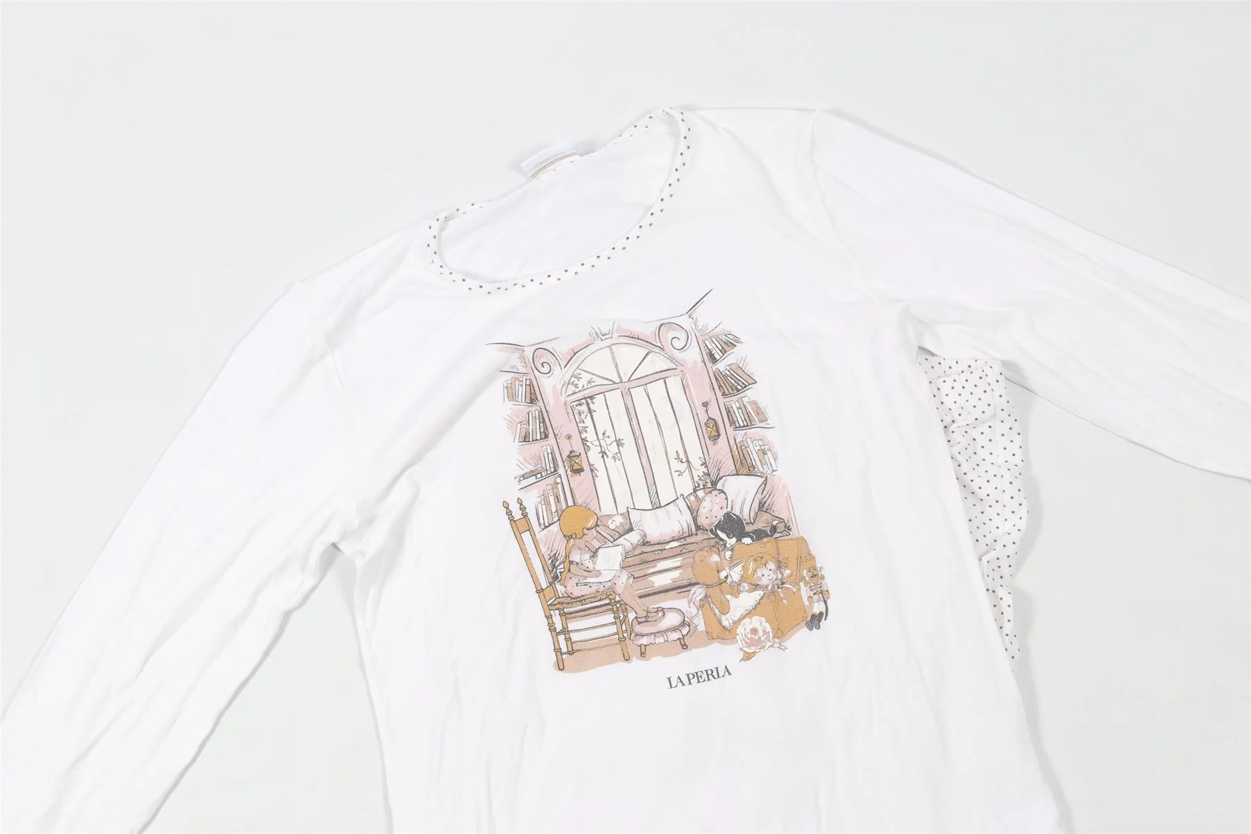 LA PERLA WHITE KIDS GIRLS PYJAMA SET 12 YEARS - Image 3