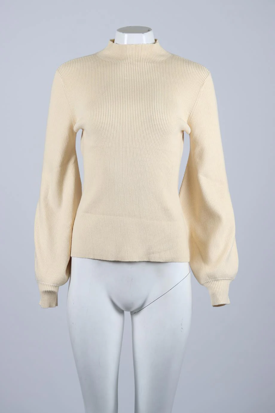 L'ACADEMIE RIBBED WOOL BLEND SWEATER SMALL - Image 2