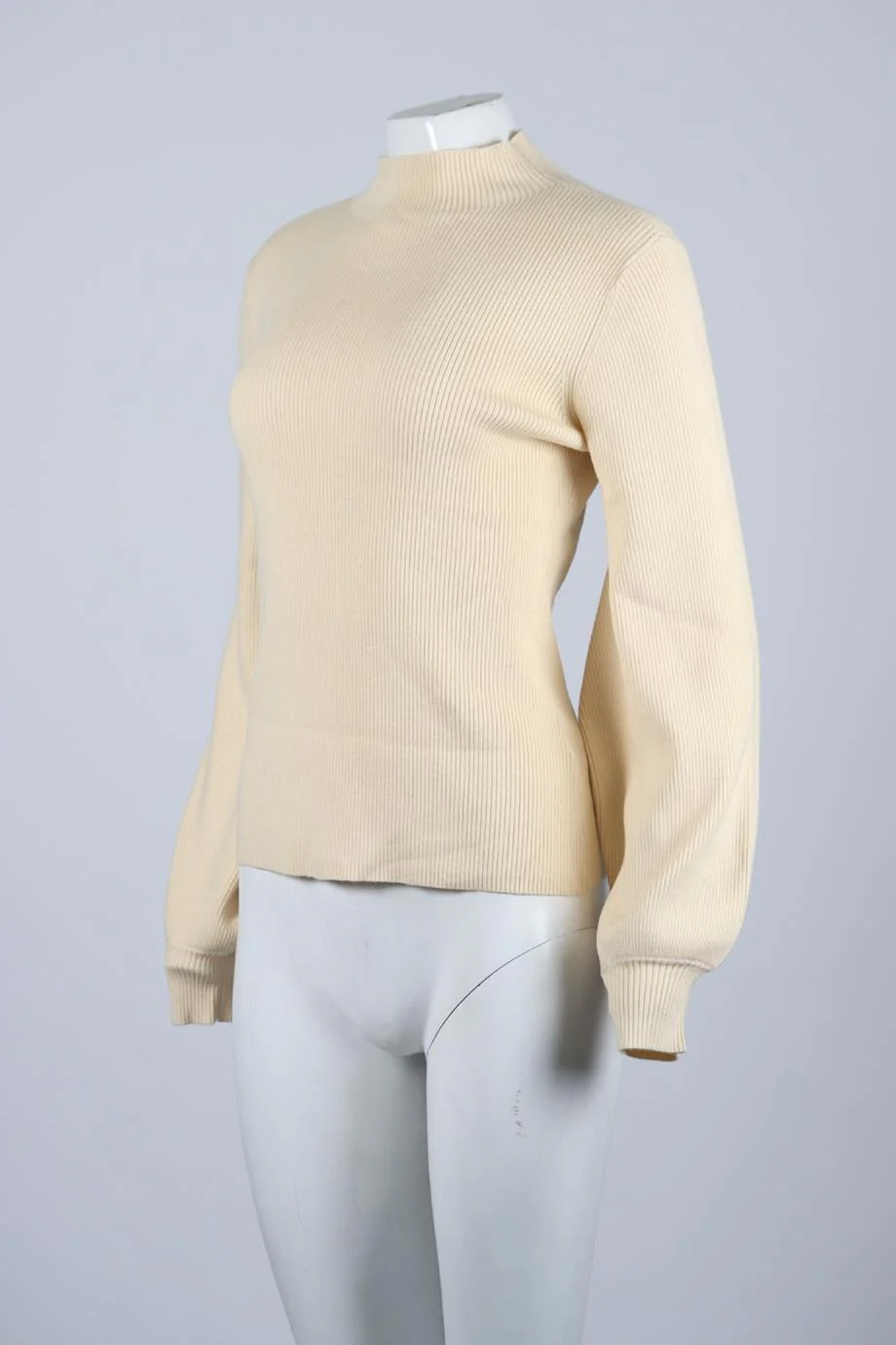 L'ACADEMIE RIBBED WOOL BLEND SWEATER SMALL - Image 3