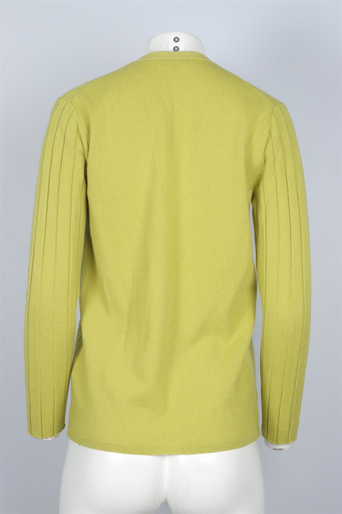 LAFAYETTE 148 GREEN CASHMERE CARDIGAN SMALL - Image 4