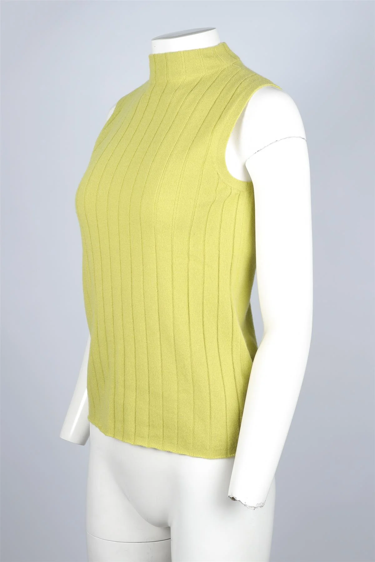 LAFAYETTE 148 GREEN CASHMERE TOP SMALL - Image 3