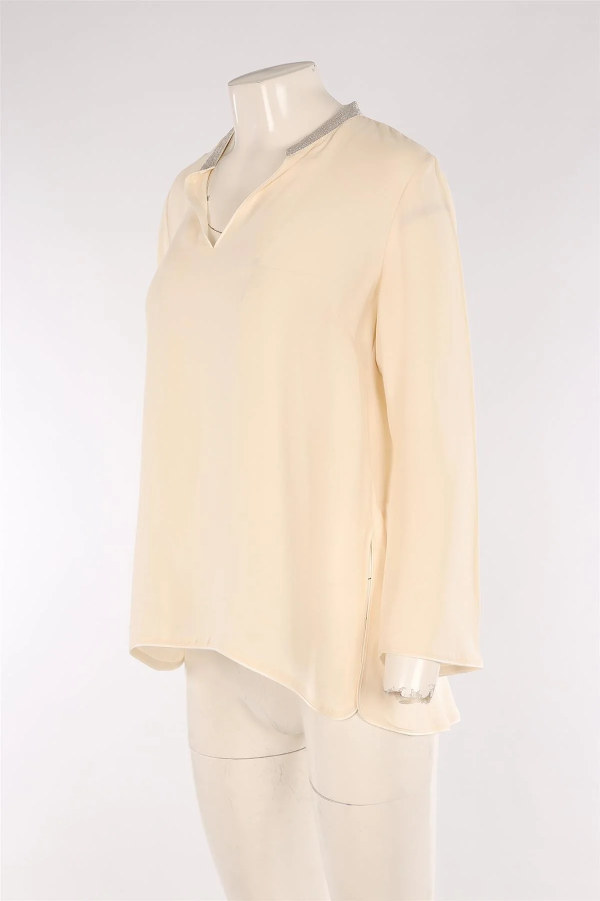 LAFAYETTE 148 IVORY SILK TOP SMALL - Image 3