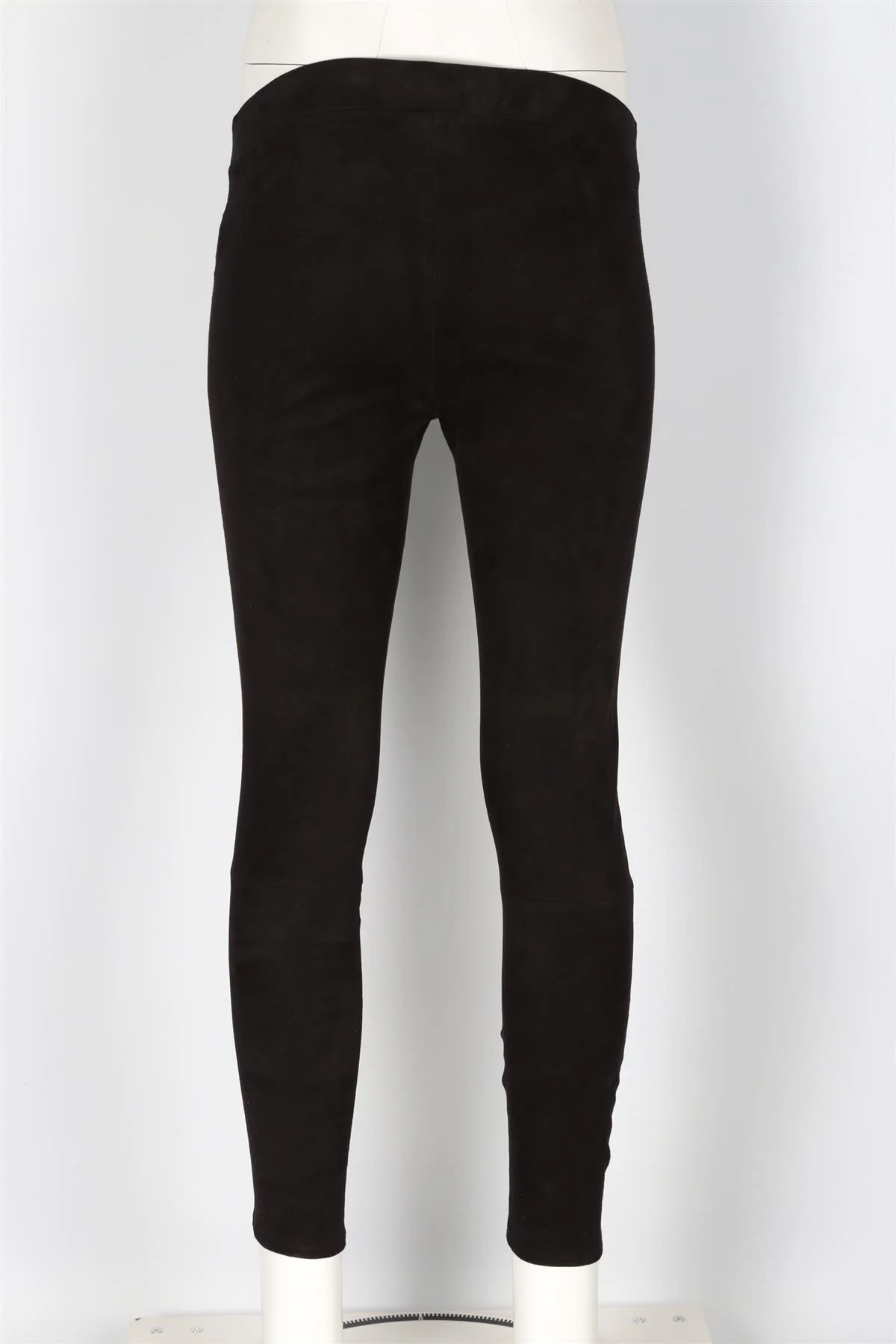 L'AGENCE BLACK SUEDE SKINNY PANTS SMALL - Image 4