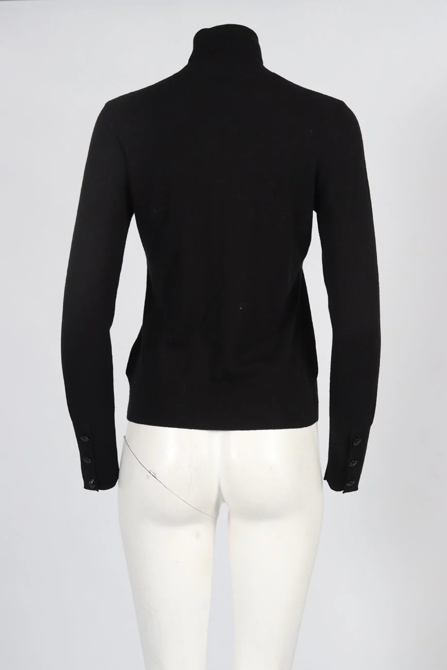L'AGENCE COTTON BLEND TURTLENECK SWEATER MEDIUM - Image 4