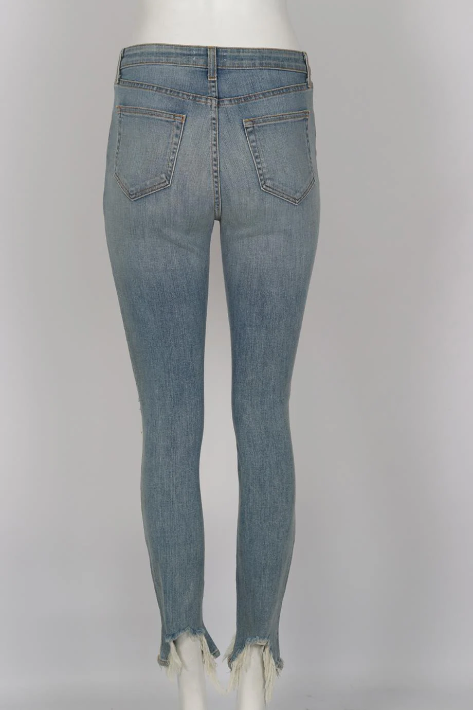 L'AGENCE DISTRESSED HIGH RISE SKINNY JEANS W26 UK 8 - Image 4