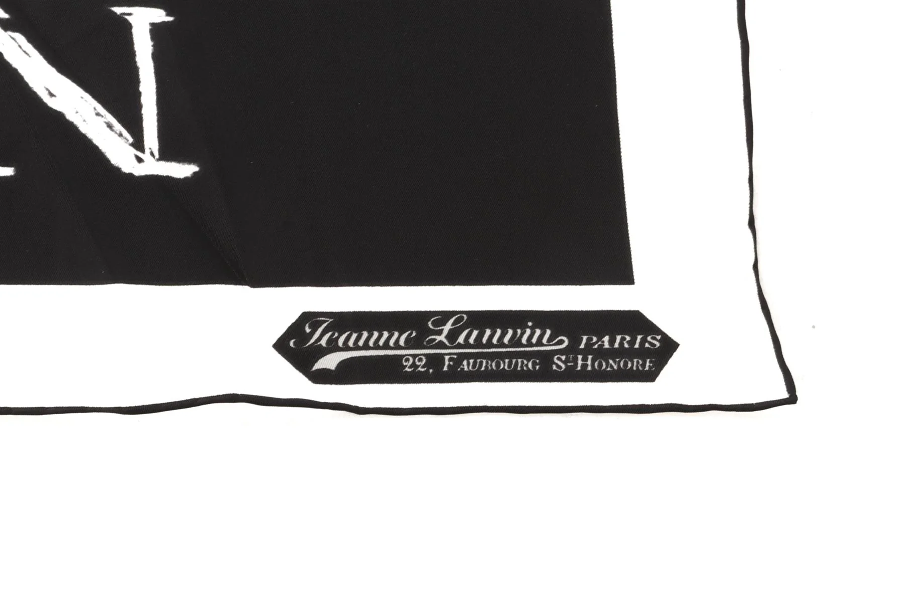 LANVIN BLACK SILK SCARF ONE SIZE - Image 4