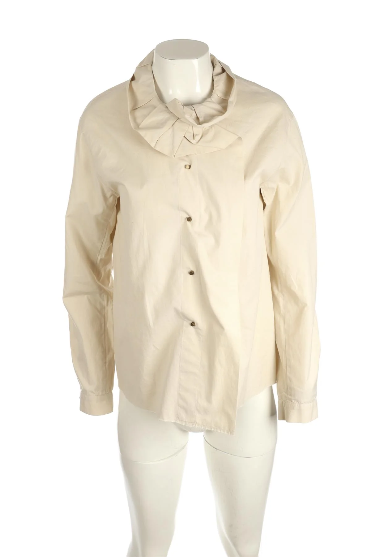 LANVIN CREAM 2007 COTTON SHIRT FR 38 UK 10 - Image 2