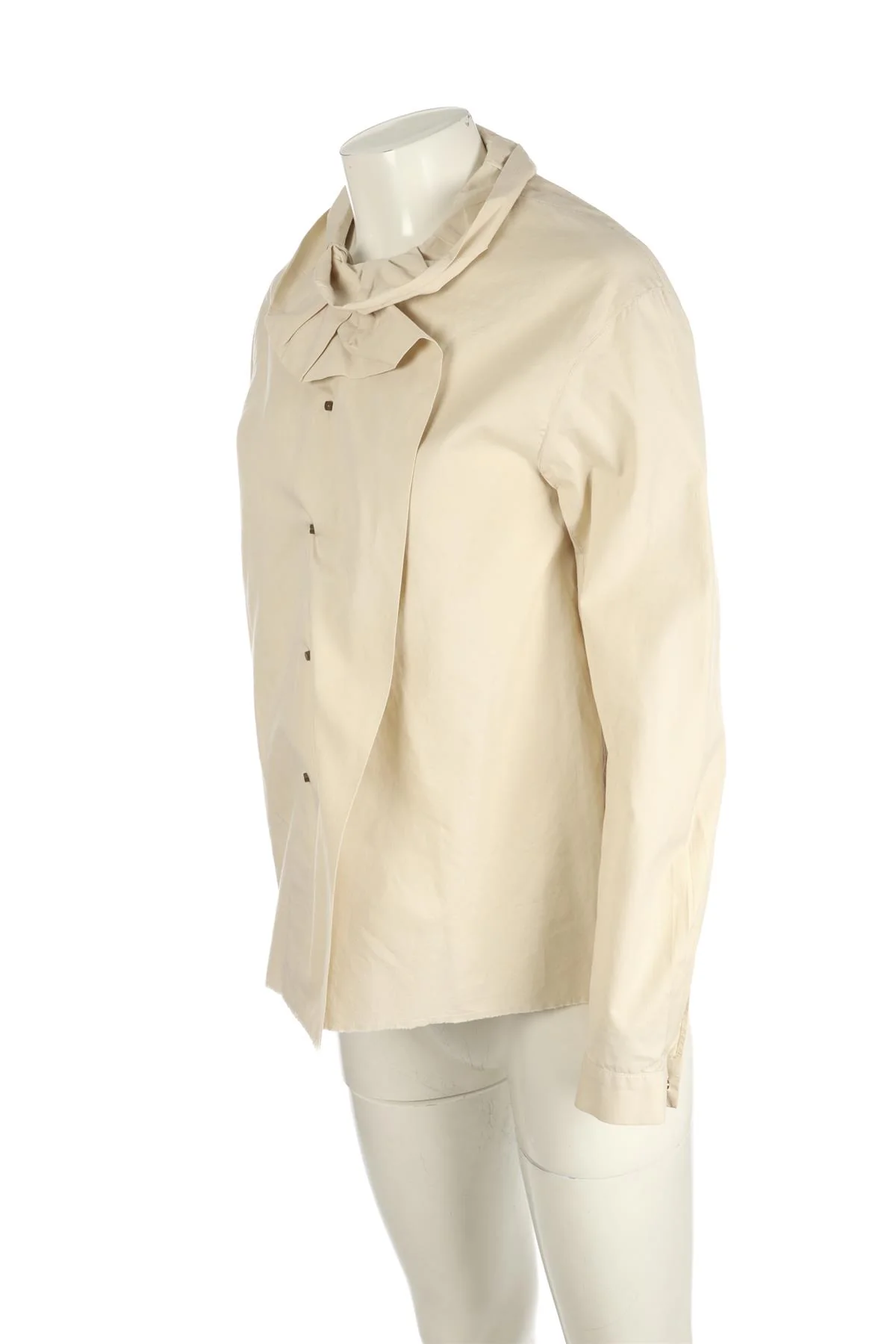 LANVIN CREAM 2007 COTTON SHIRT FR 38 UK 10 - Image 3