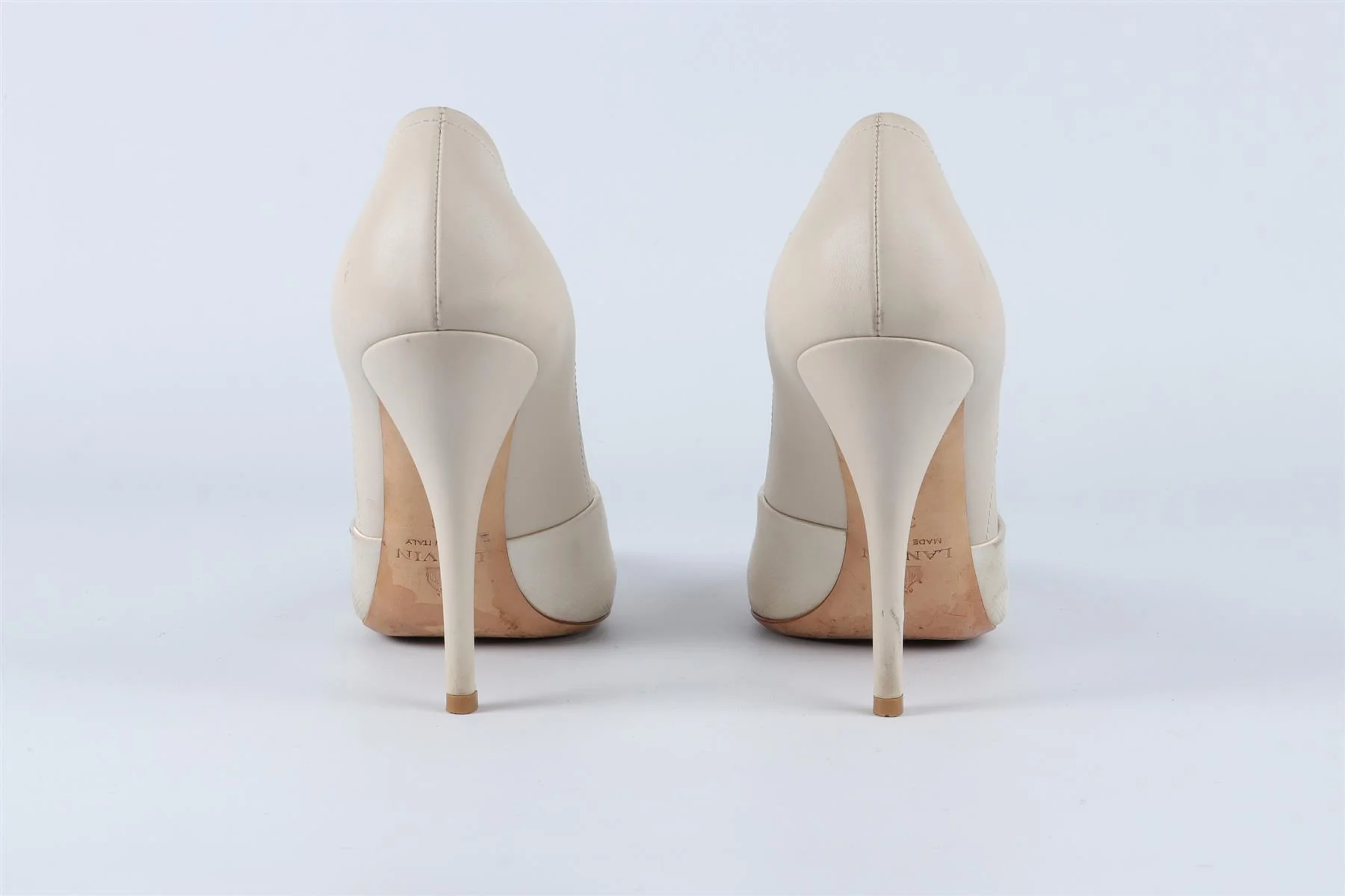 LANVIN CREAM LEATHER PUMPS EU 38 UK 5 US 8 - Image 5