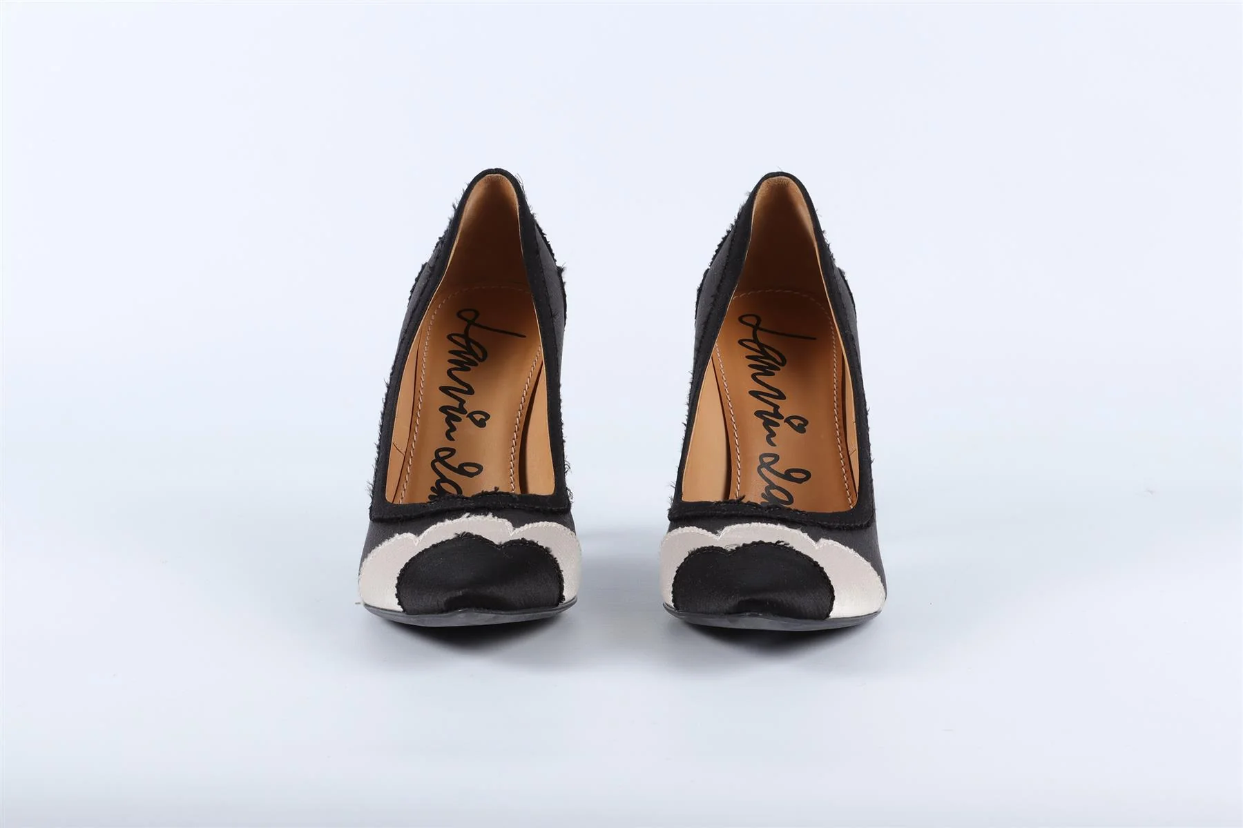 LANVIN GREY SATIN PUMPS EU 38 UK 5 US 8 - Image 3