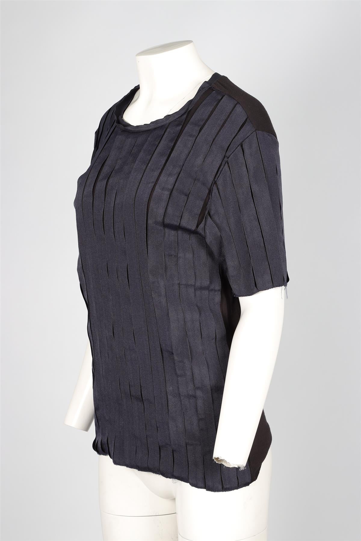 LANVIN NAVY COTTON TOP SMALL - Image 3
