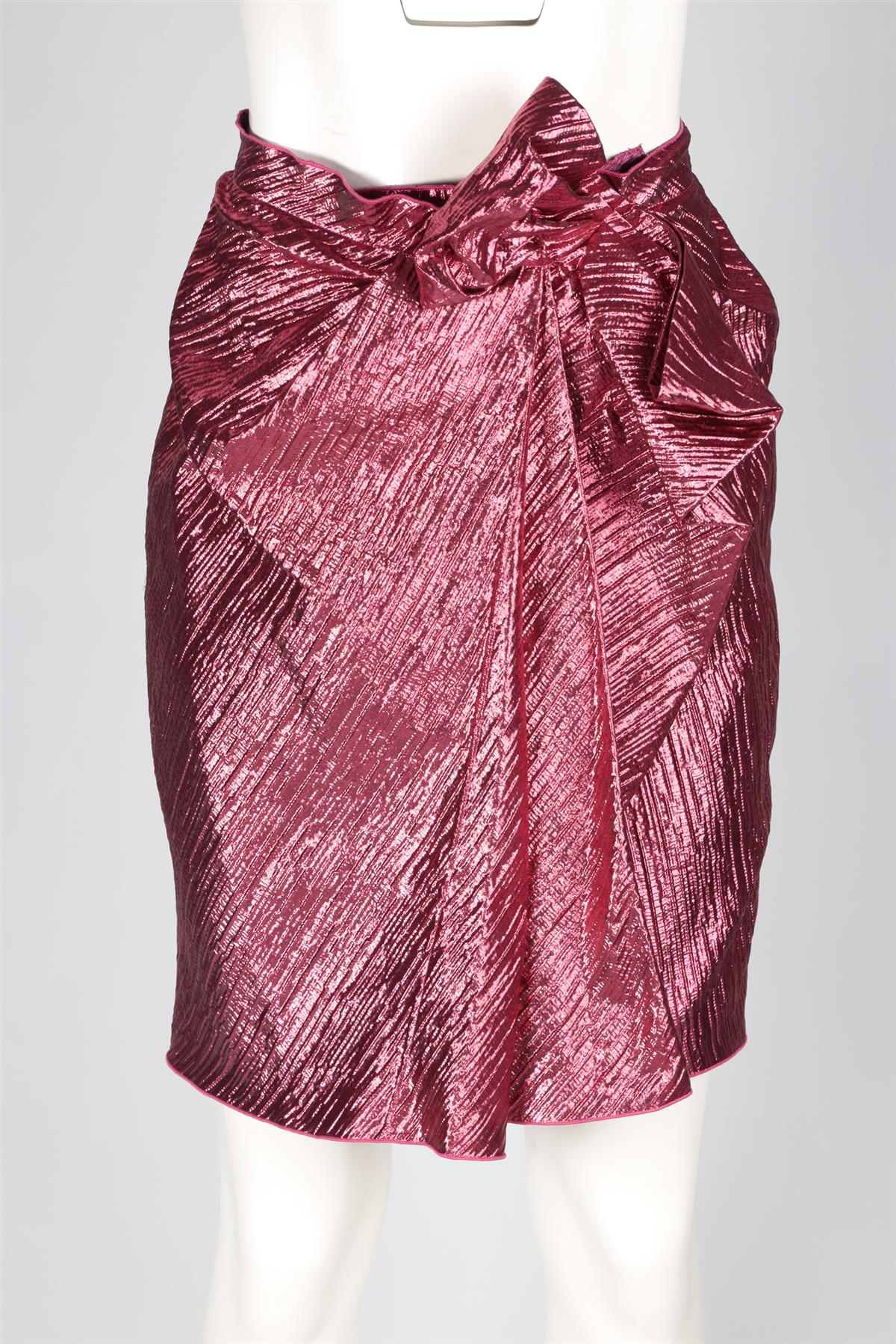 LANVIN PINK 2014 MINI SKIRT FR 40 UK 12 - Image 2